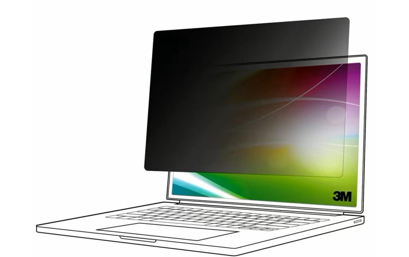 3M Bright Screen Blickschutzfilter – 85% Lichtdurchlässigkeit, kratzfest