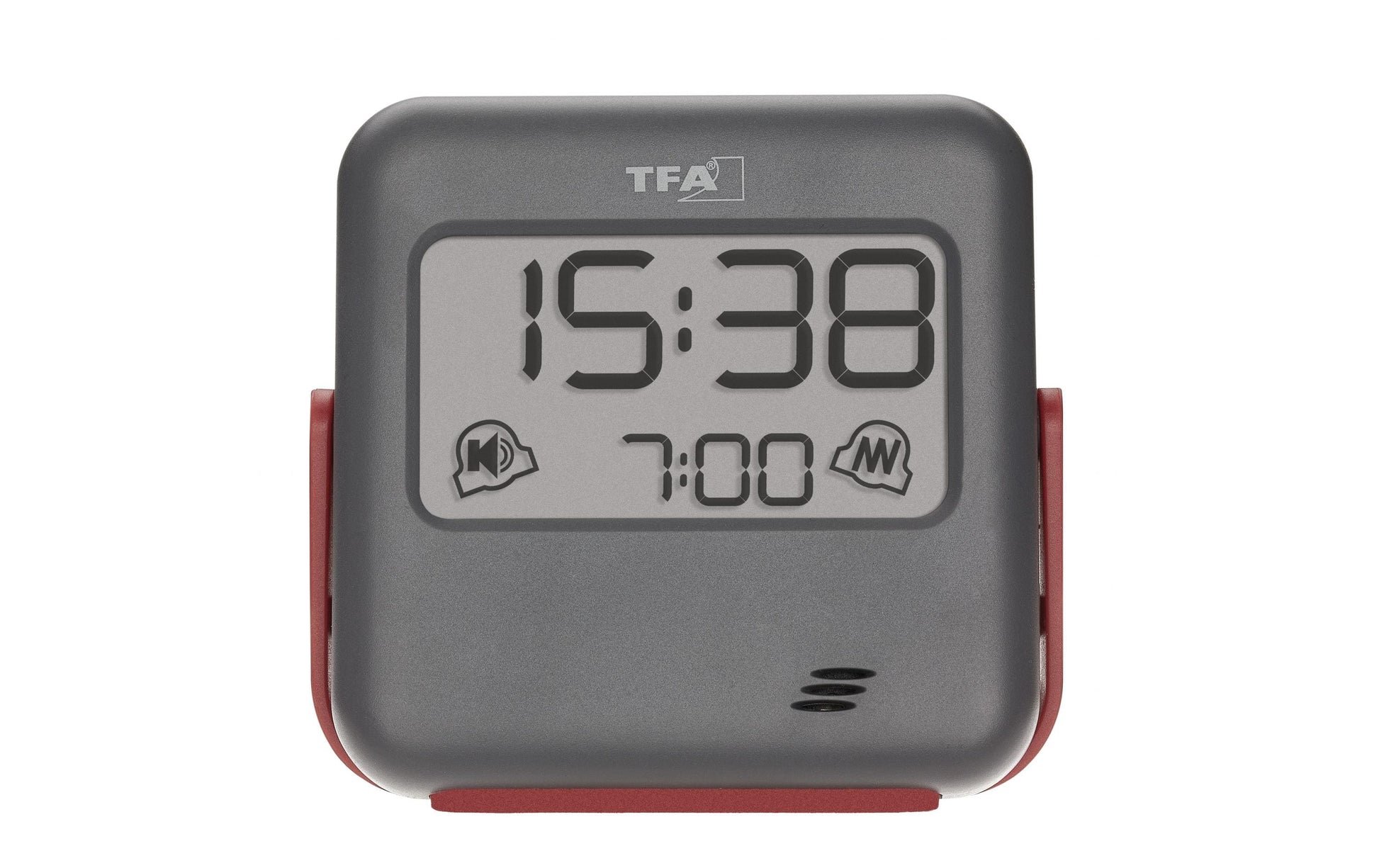 TFA-Dostmann TFA Dostmann Digitalwecker – Snooze, 7,9 × 7,4 × 2,8 cm, rot