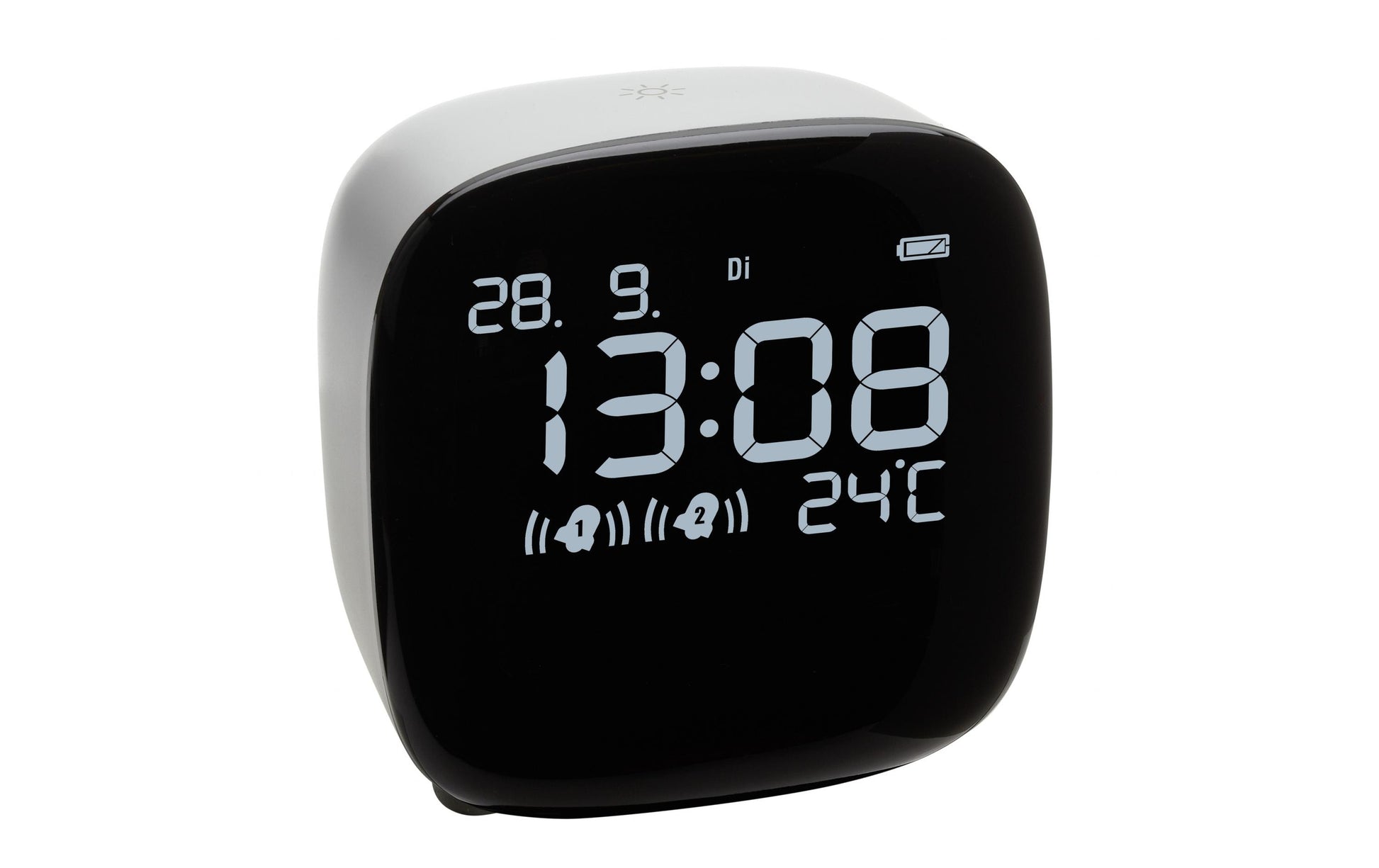 TFA-Dostmann TFA Dostmann Digitalwecker – Snooze, Thermometer, USB, 6,7 × 8,2 × 8,1 cm, weiss, Kunststoff