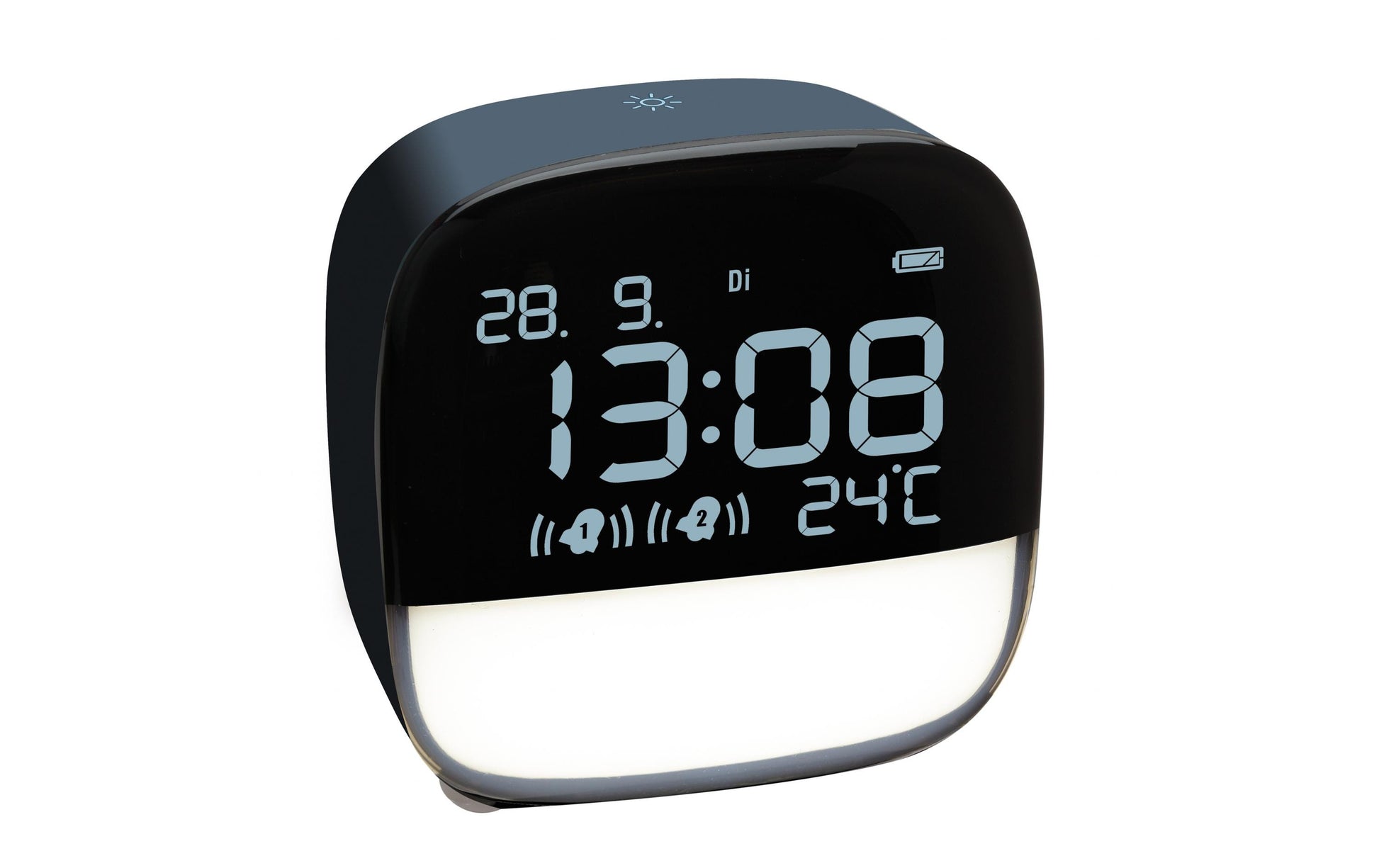 TFA-Dostmann TFA Dostmann Digitalwecker – Snooze, Thermometer, USB, 6,7 × 8,1 × 8,2 cm, Blau