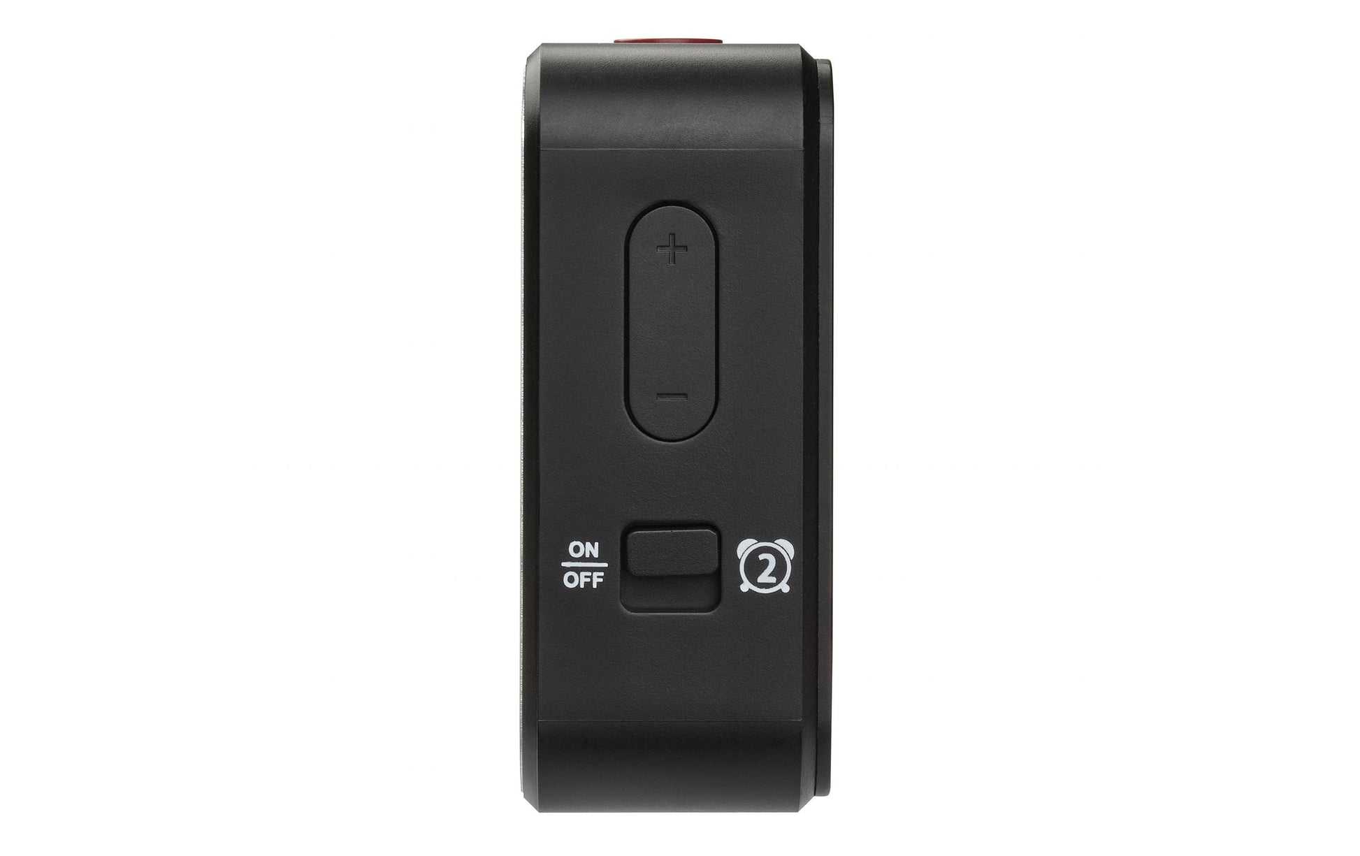 TFA-Dostmann TFA Dostmann Digitaler Wecker – Funk, Thermometer, 8,2 × 8,2 × 3,3 cm, Schwarz, Kunststoff