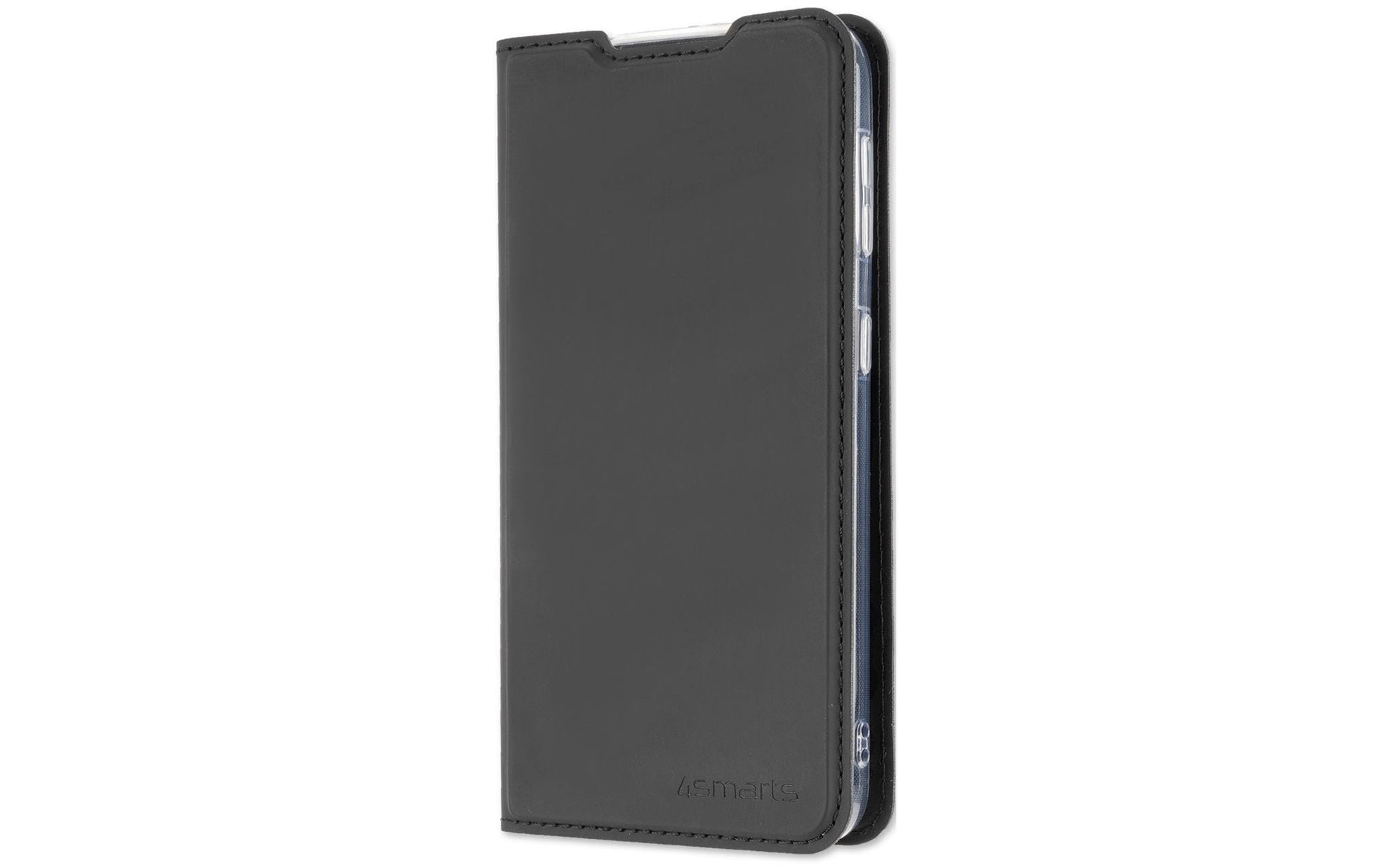 4smarts Urban Lite Folio – für Apple iPhone 15 Plus, mit Ständer, mit Kartenfach, TPU, schwarz