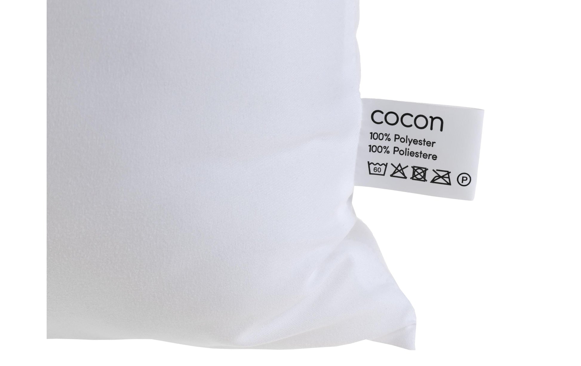 COCON Innenkissen – 50 × 50 cm, Polyesterfaser, Weiss