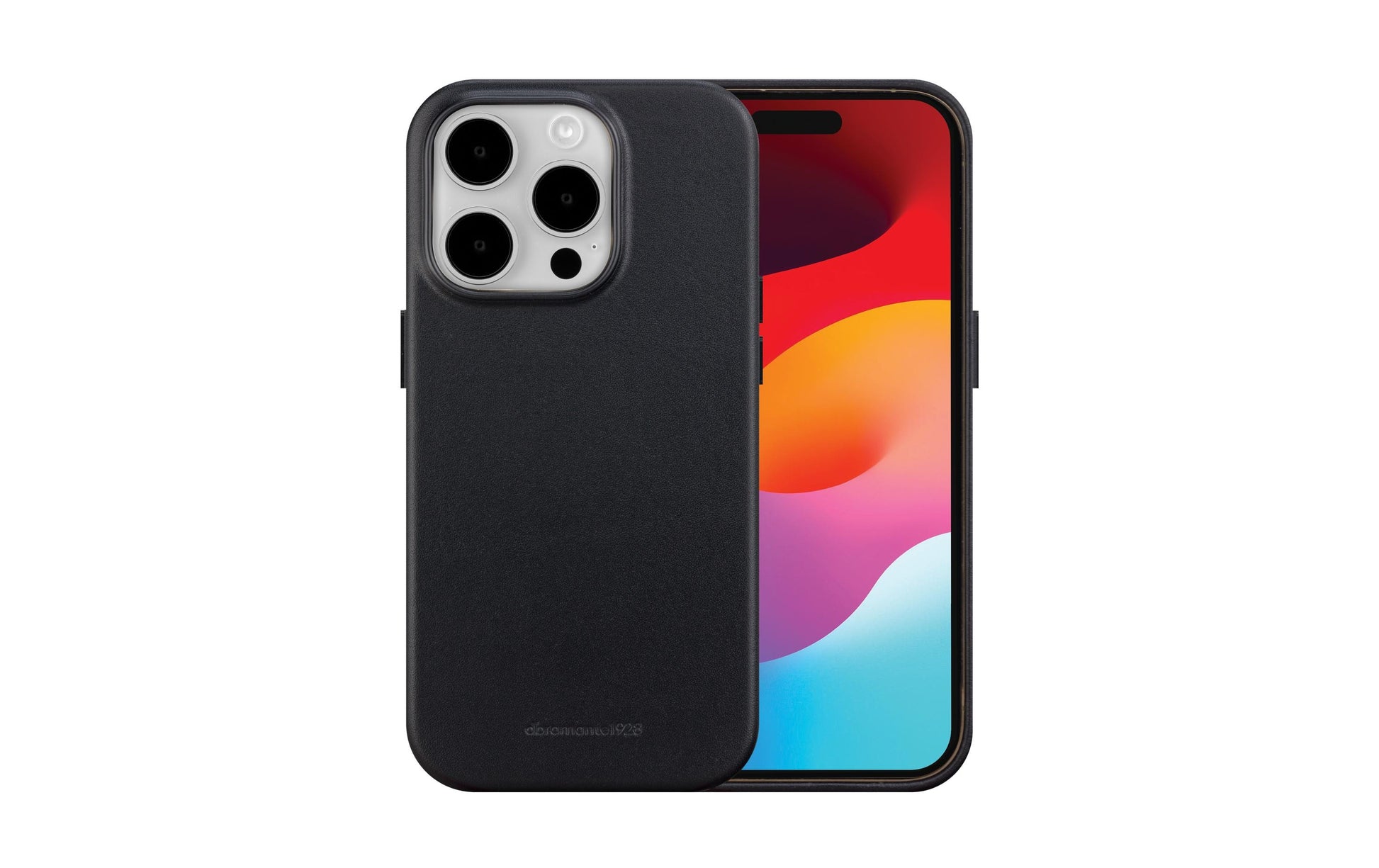 dbramante1928 Backcover Roskilde – für Apple iPhone 15 Pro Max – schwarz – Leder – MagSafe-kompatibel