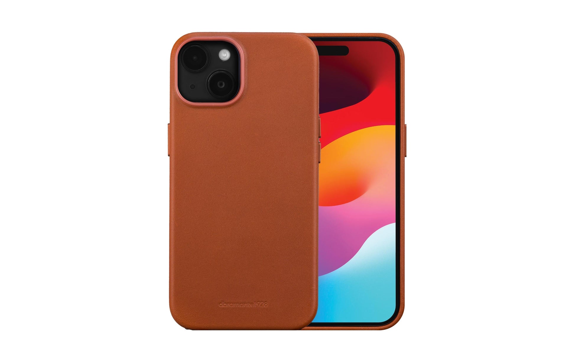 dbramante1928 Roskilde Backcover – für Apple iPhone 15, Leder, Braun, staub- und kratzresistent