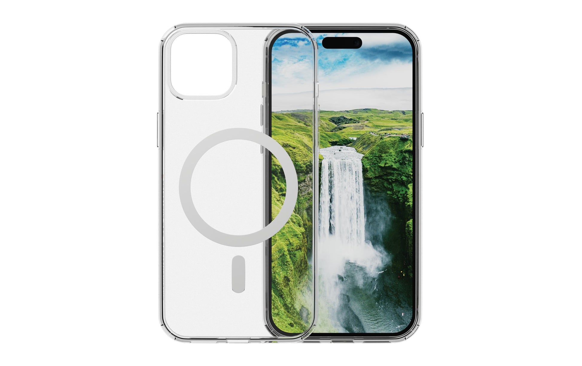 dbramante1928 Backcover Iceland – für Apple iPhone 15 Plus – transparent – MagSafe kompatibel