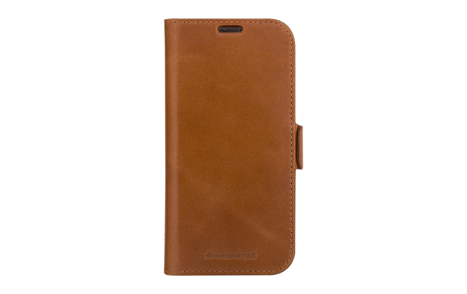 dbramante1928 Folio – für Apple iPhone 15, mit Ständer, 3 Kartenfächer, Leder, Braun