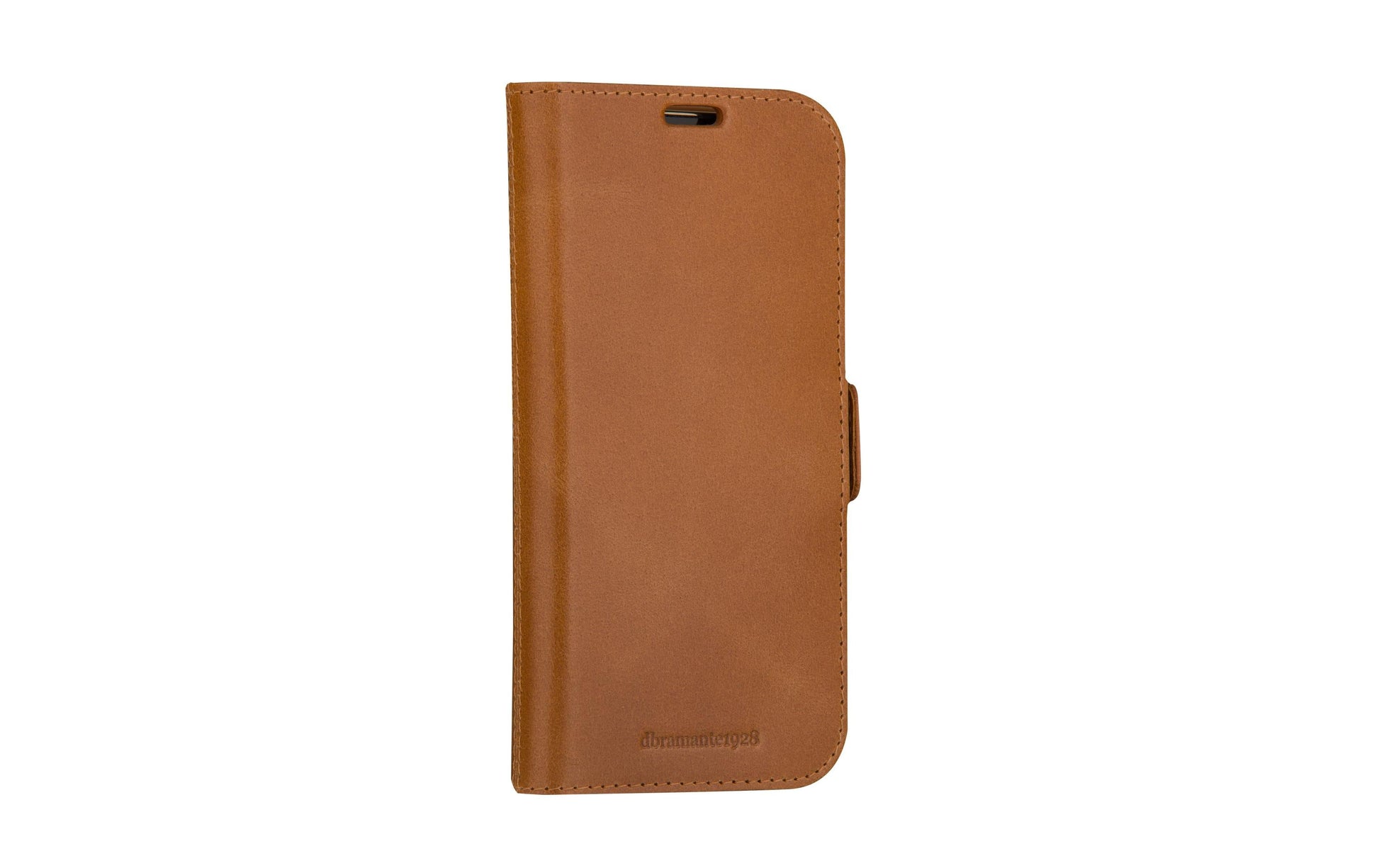 dbramante1928 Folio – für Apple iPhone 15, mit Ständer, 3 Kartenfächer, Leder, Braun