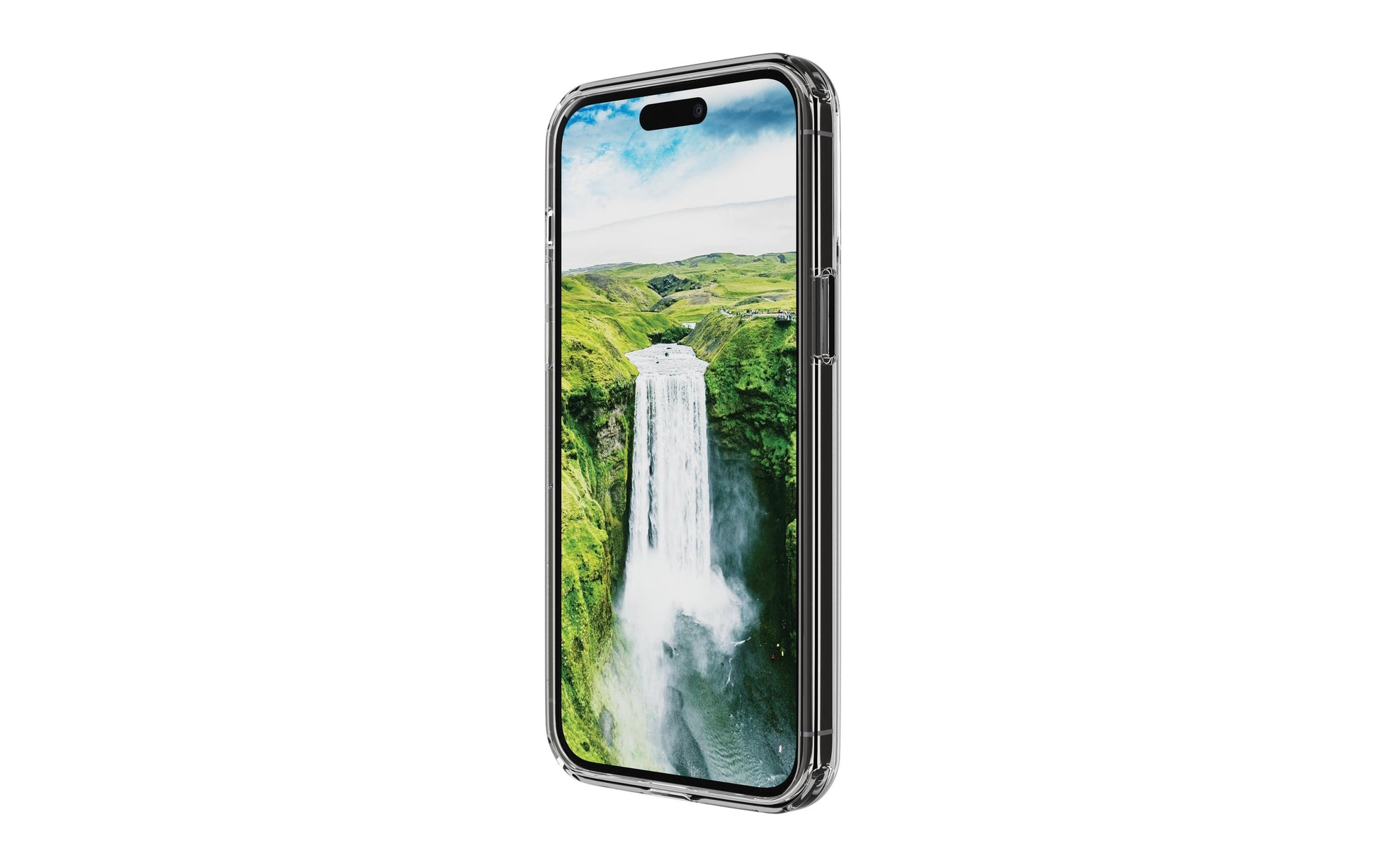dbramante1928 Iceland D3O Rückcover – für Apple iPhone 15 Pro Max, MagSafe, D3O, Transparent