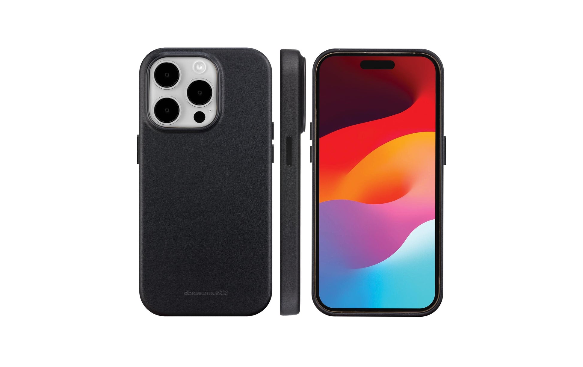 dbramante1928 Backcover Roskilde – für Apple iPhone 15 Pro Max – schwarz – Leder – MagSafe-kompatibel