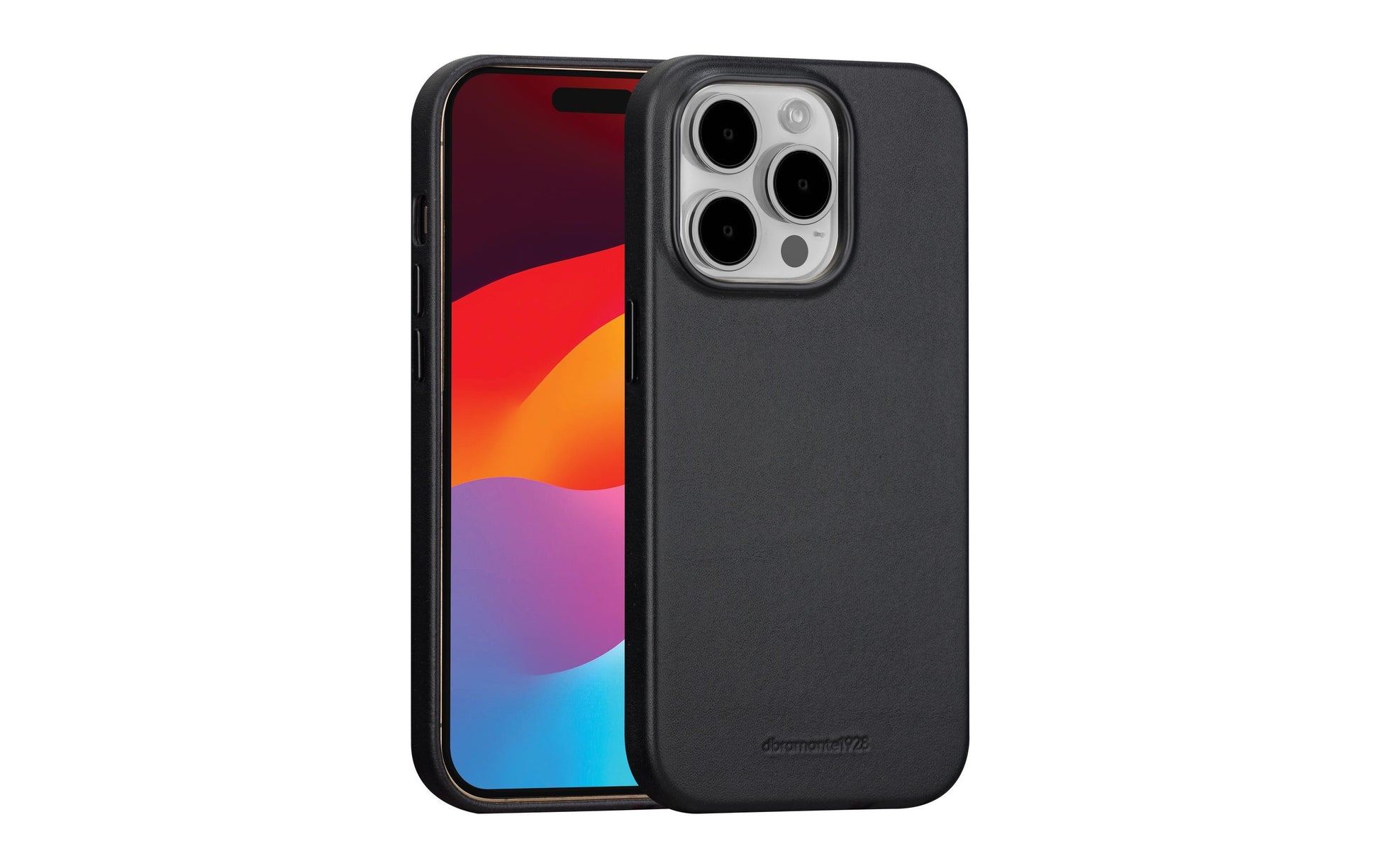 dbramante1928 Backcover Roskilde – für Apple iPhone 15 Pro Max – schwarz – Leder – MagSafe-kompatibel