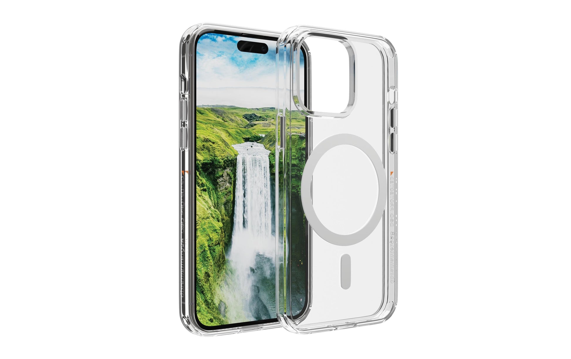 dbramante1928 Iceland D3O Rückcover – für Apple iPhone 15 Pro Max, MagSafe, D3O, Transparent