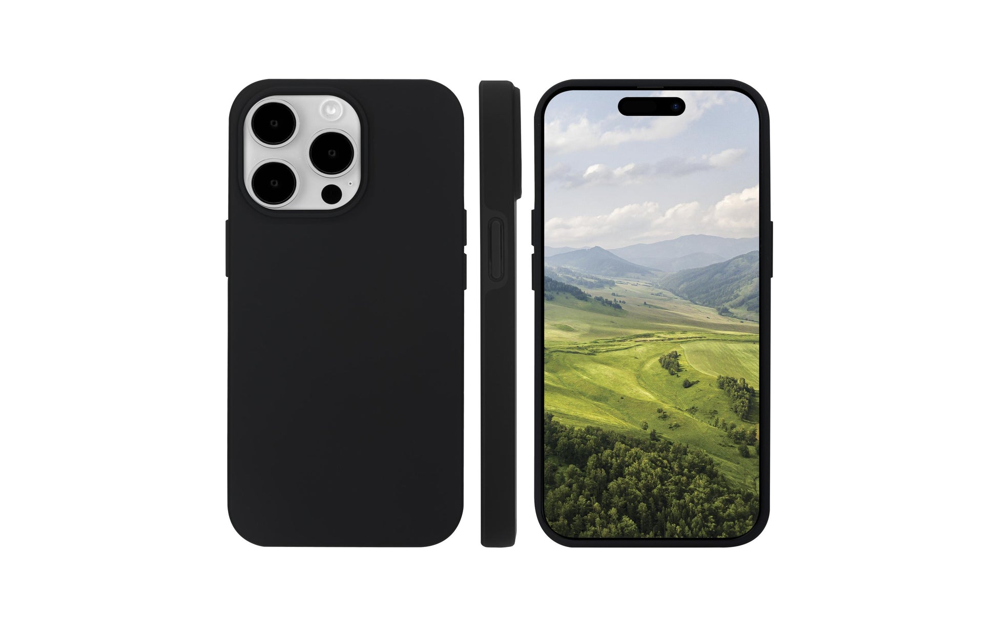 dbramante1928 Backcover – für Apple iPhone 15 Pro Max – schwarz – Recycling-Kunststoff – MagSafe-kompatibel