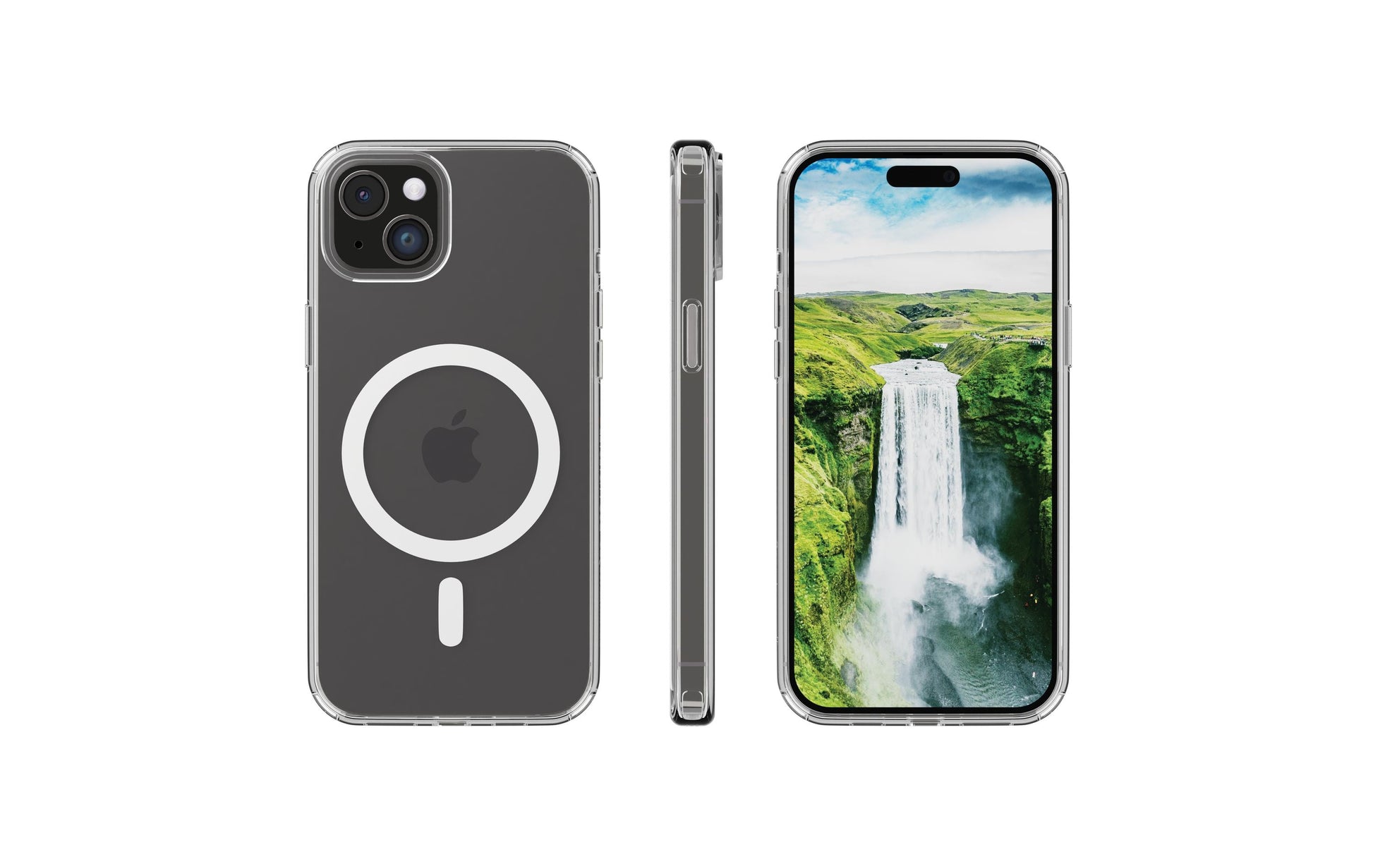 dbramante1928 Backcover Iceland – für Apple iPhone 15 Plus – transparent – MagSafe kompatibel