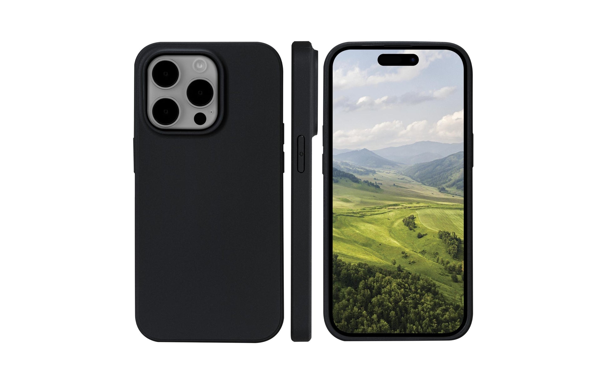 dbramante1928 Greenland Backcover – für Apple iPhone 15 Pro Max, Recycling-Kunststoff, schwarz