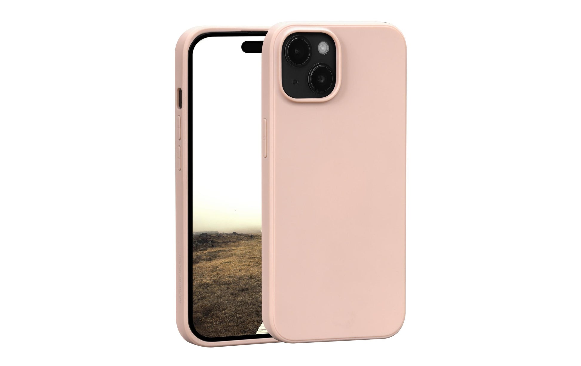 dbramante1928 Greenland Backcover – für Apple iPhone 15, Recycling-Kunststoff, Pink Sand