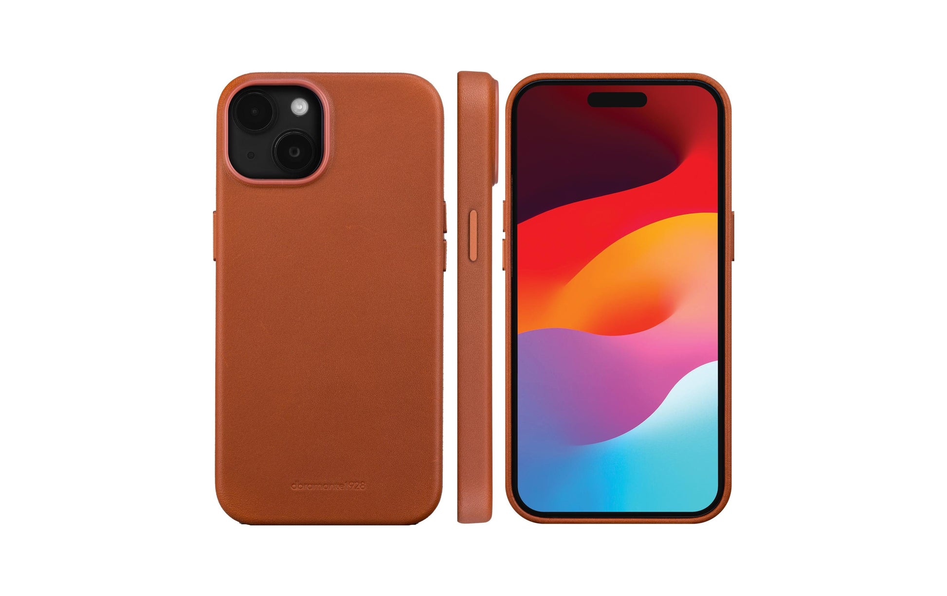 dbramante1928 Roskilde Backcover – für Apple iPhone 15, Leder, Braun, staub- und kratzresistent