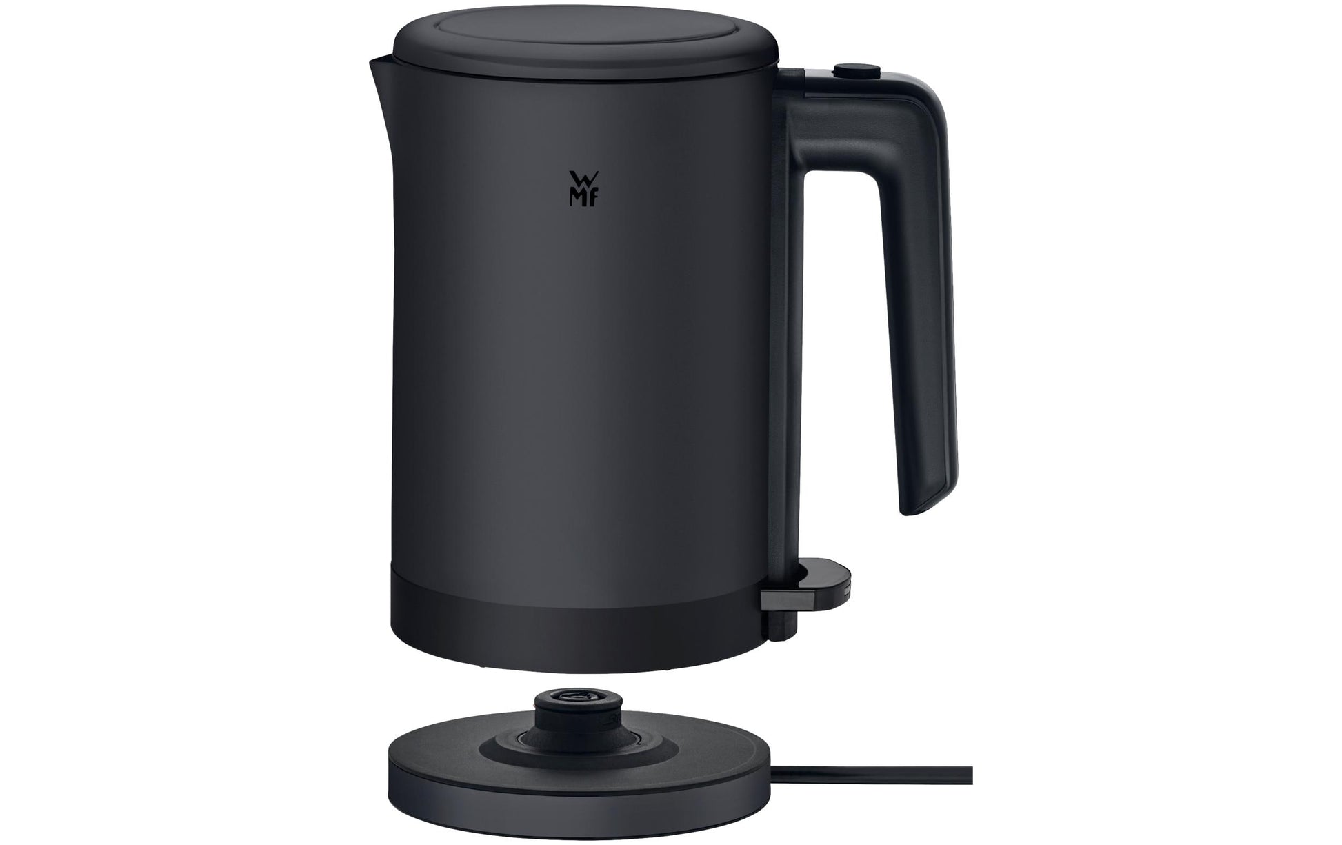 WMF KITCHENminis 0413140071 – Wasserkocher 0,8 l, 1800 W, Edelstahl, Schwarz