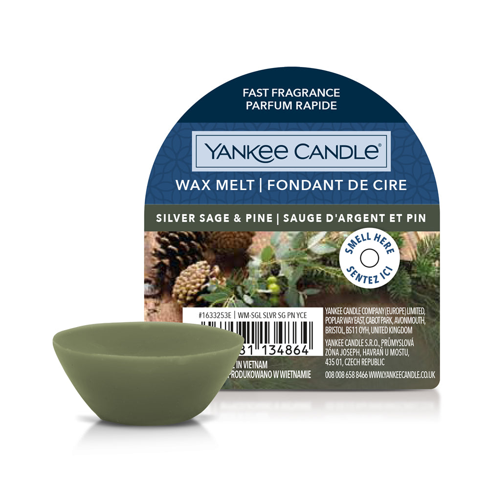 Yankee Candle Signature Silver Sage & Pine – Duftwachsplättchen, 1 Stück