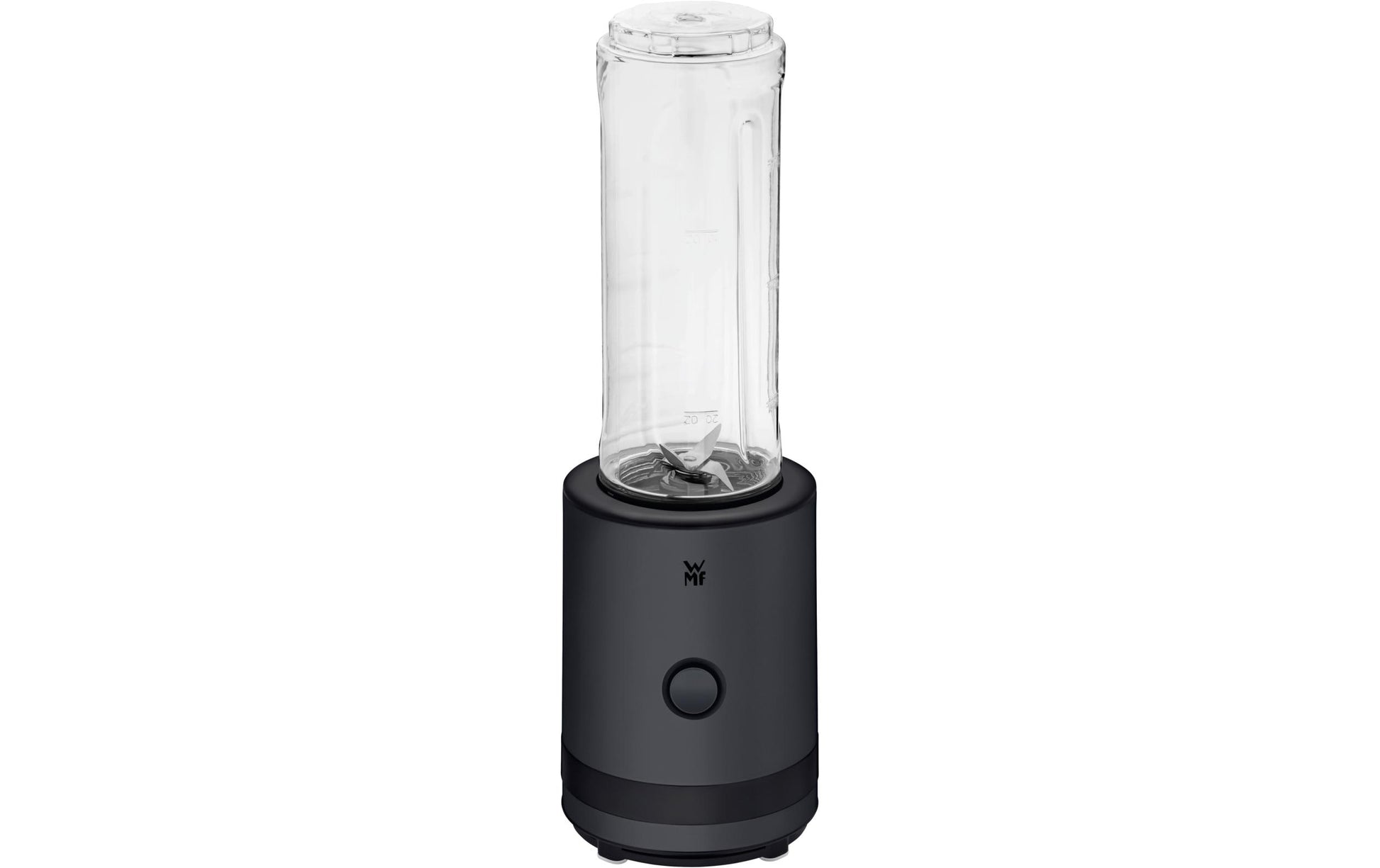 WMF Smoothie-Mixer KITCHENminis 0416500071 – 0,6 l, 300 W, To-Go – Schwarz/Edelstahl