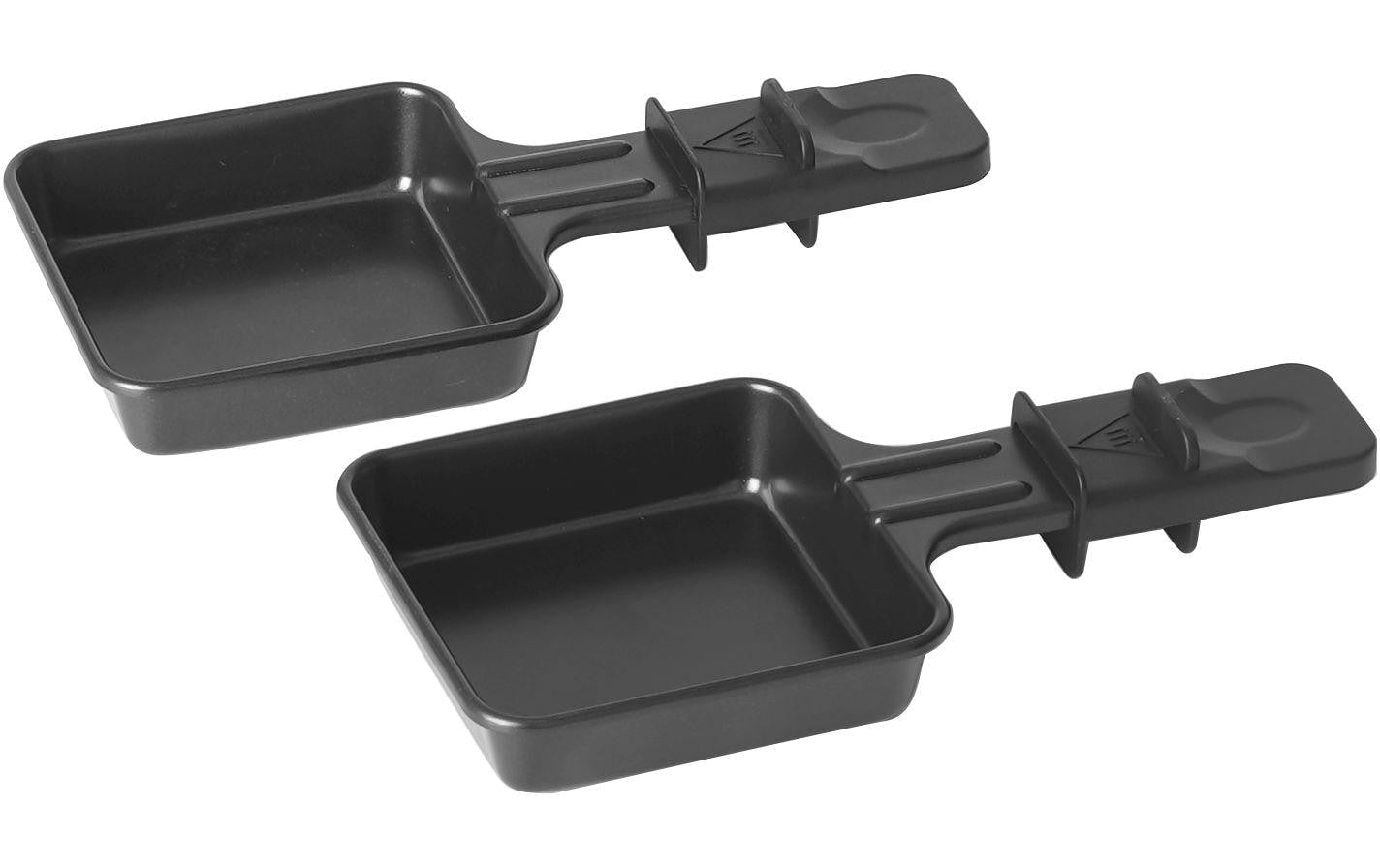 Furber. Furber – Raclette-Pfännchen – 9 × 18,3 × 2,2 cm, 2 Stk., Edelstahl, Schwarz