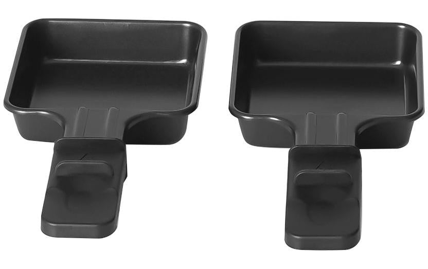 Furber. Furber – Raclette-Pfännchen – 9 × 18,3 × 2,2 cm, 2 Stk., Edelstahl, Schwarz