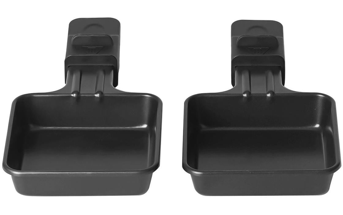 Furber. Furber – Raclette-Pfännchen – 9 × 18,3 × 2,2 cm, 2 Stk., Edelstahl, Schwarz