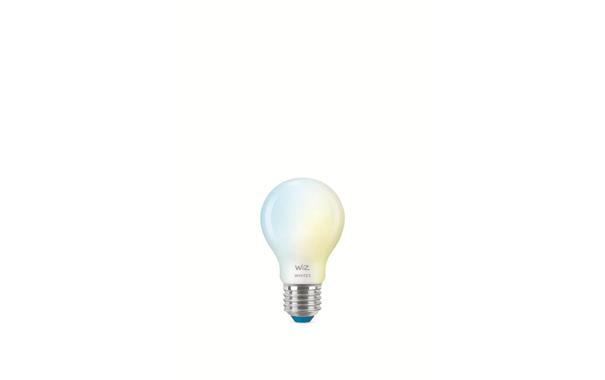 WiZ Smart-Leuchtmittel E27 – 806 lm, 2700–6500 K, WLAN/App, dimmbar – Weiss