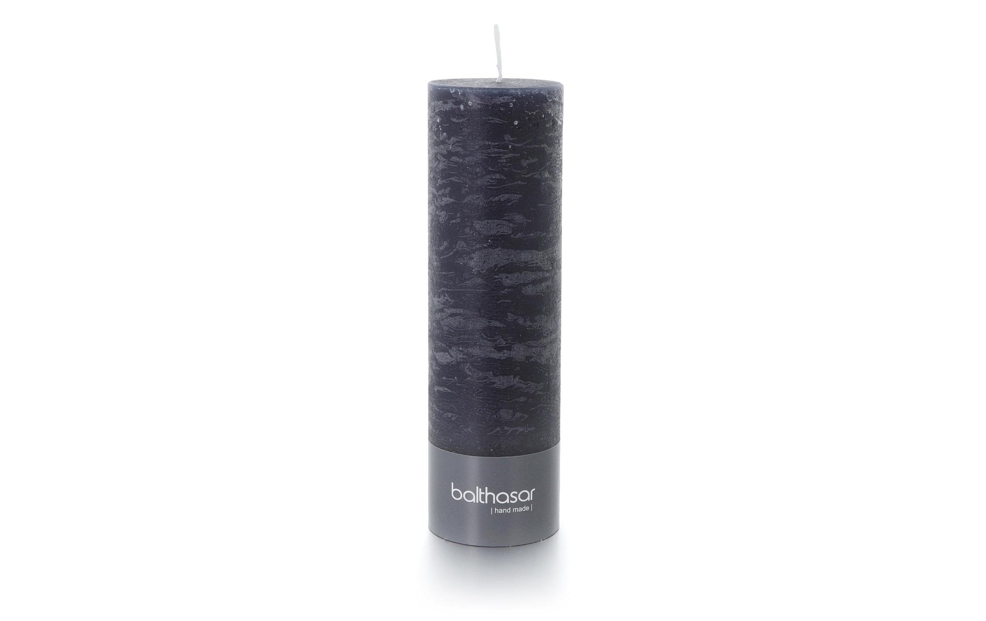 Balthasar Zylinderkerze – Ø 6 × 20 cm – Paraffin, Grau