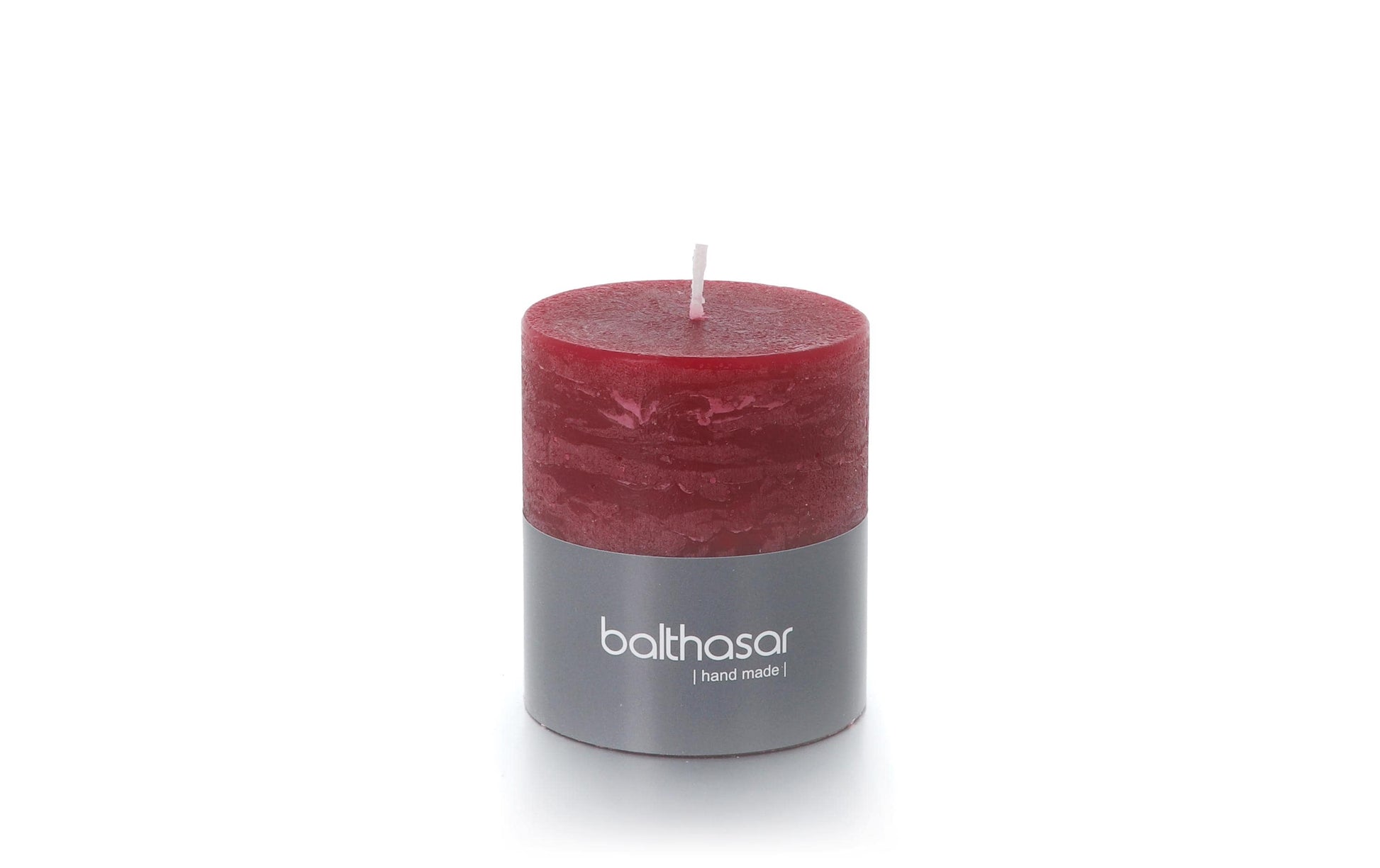 Balthasar Zylinderkerze – Ø 7 × 8 cm – Paraffin, rot – 35 h