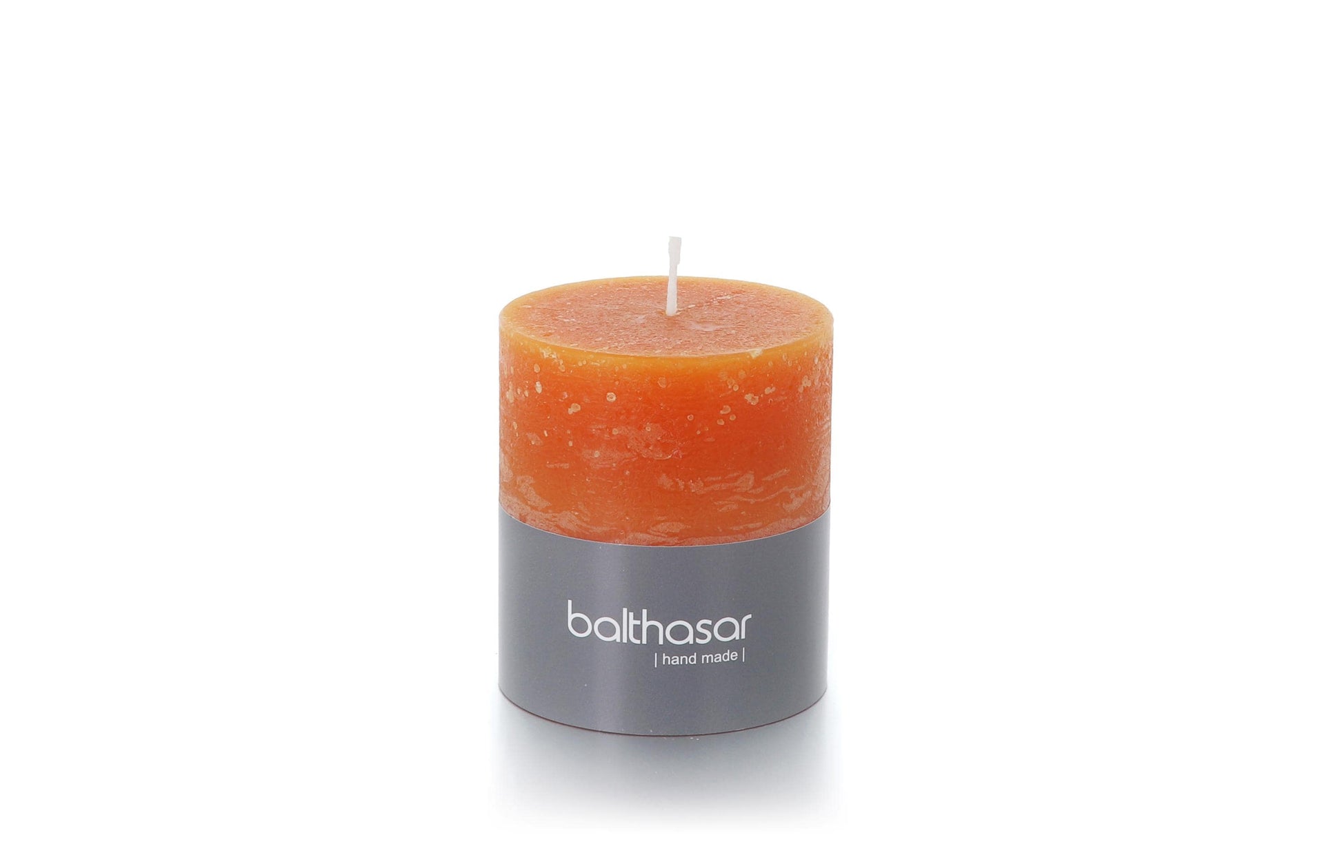 Balthasar Zylinderkerze – Ø 7 × 8 cm – Paraffin, orange