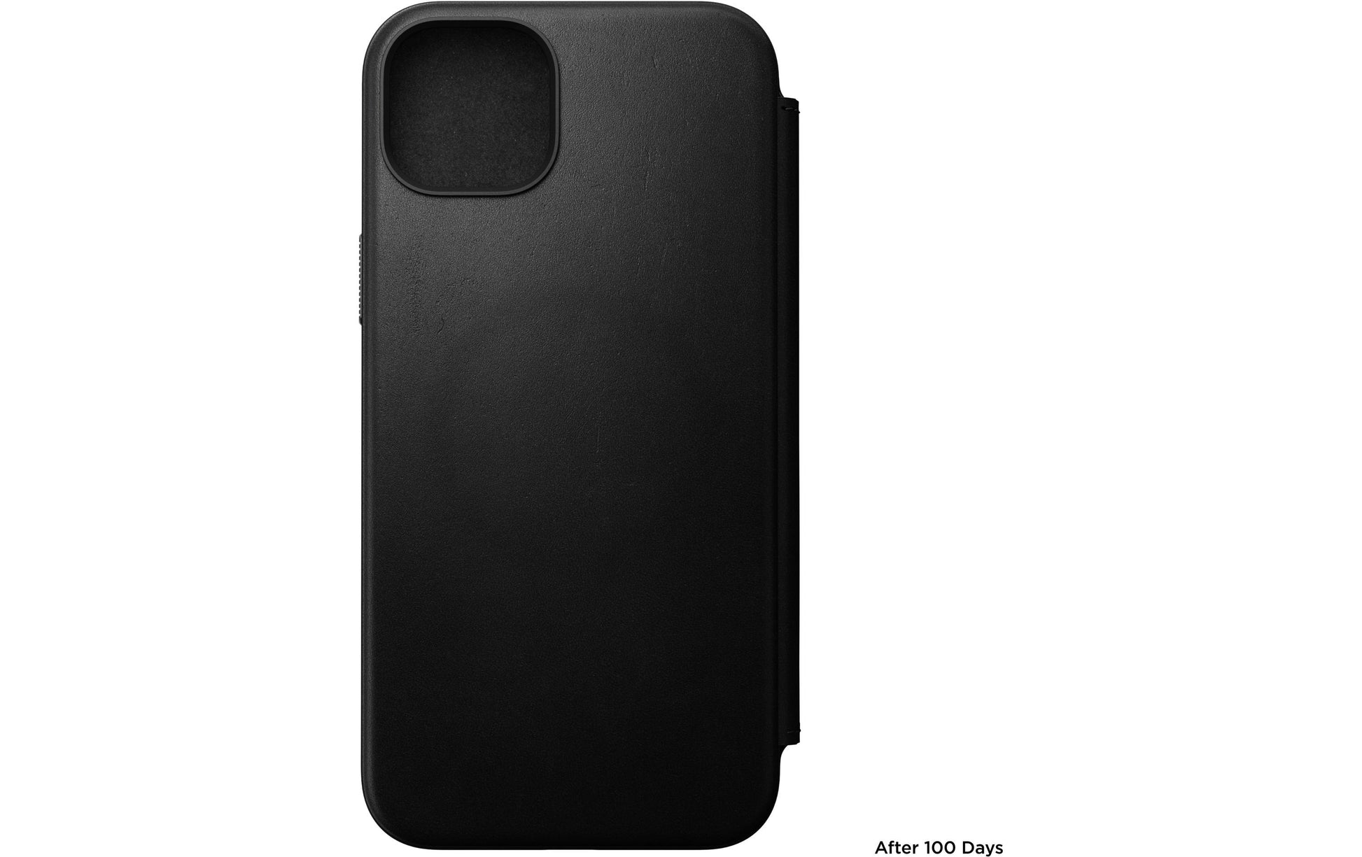 Nomad Moderne Wallethülle – für Apple iPhone 15 Plus, 3 Kartenfächer, Leder, Schwarz, bis 2,4 m sturzsicher