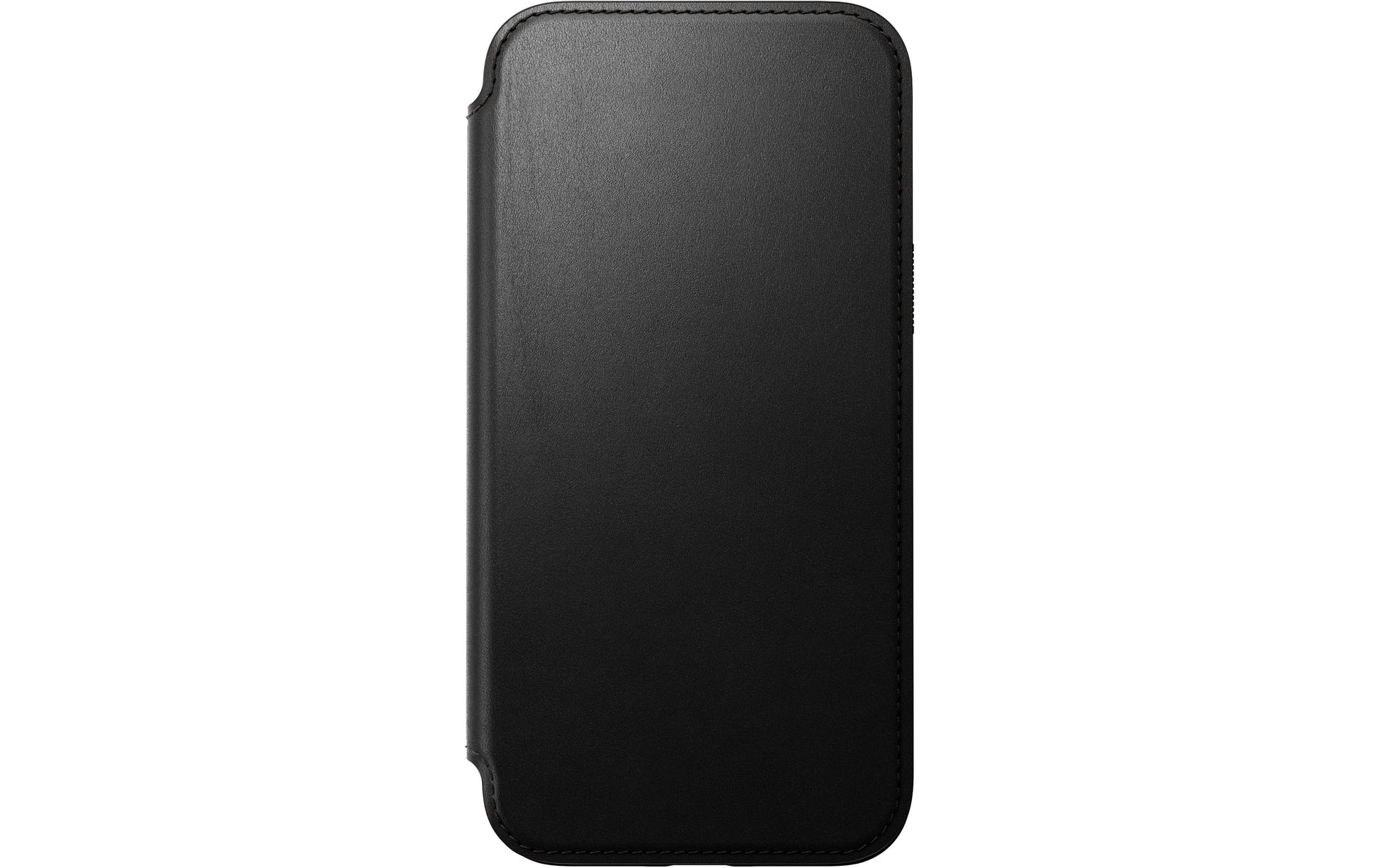 Nomad Moderne Wallethülle – für Apple iPhone 15 Plus, 3 Kartenfächer, Leder, Schwarz, bis 2,4 m sturzsicher
