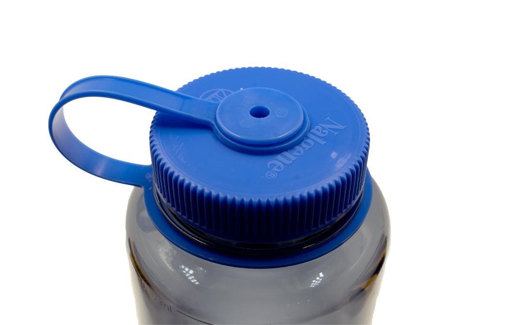 Nalgene Wide Mouth Sustain Trinkflasche 1,0 l – Tritan, Schraubdeckel, Grau