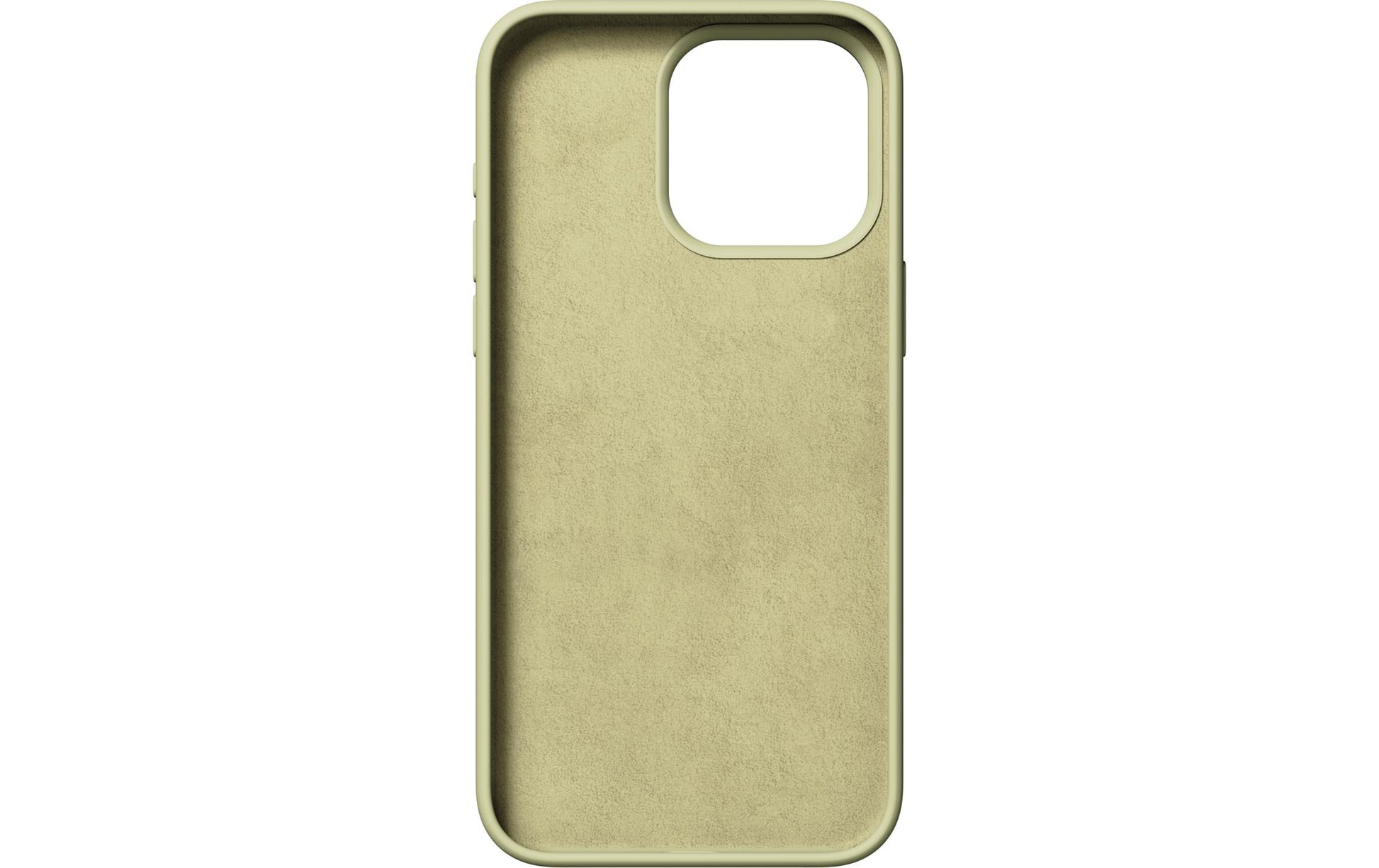 Nudient – Backcover – für Apple iPhone 15 Pro Max – gelb – Silikon, kratzresistent