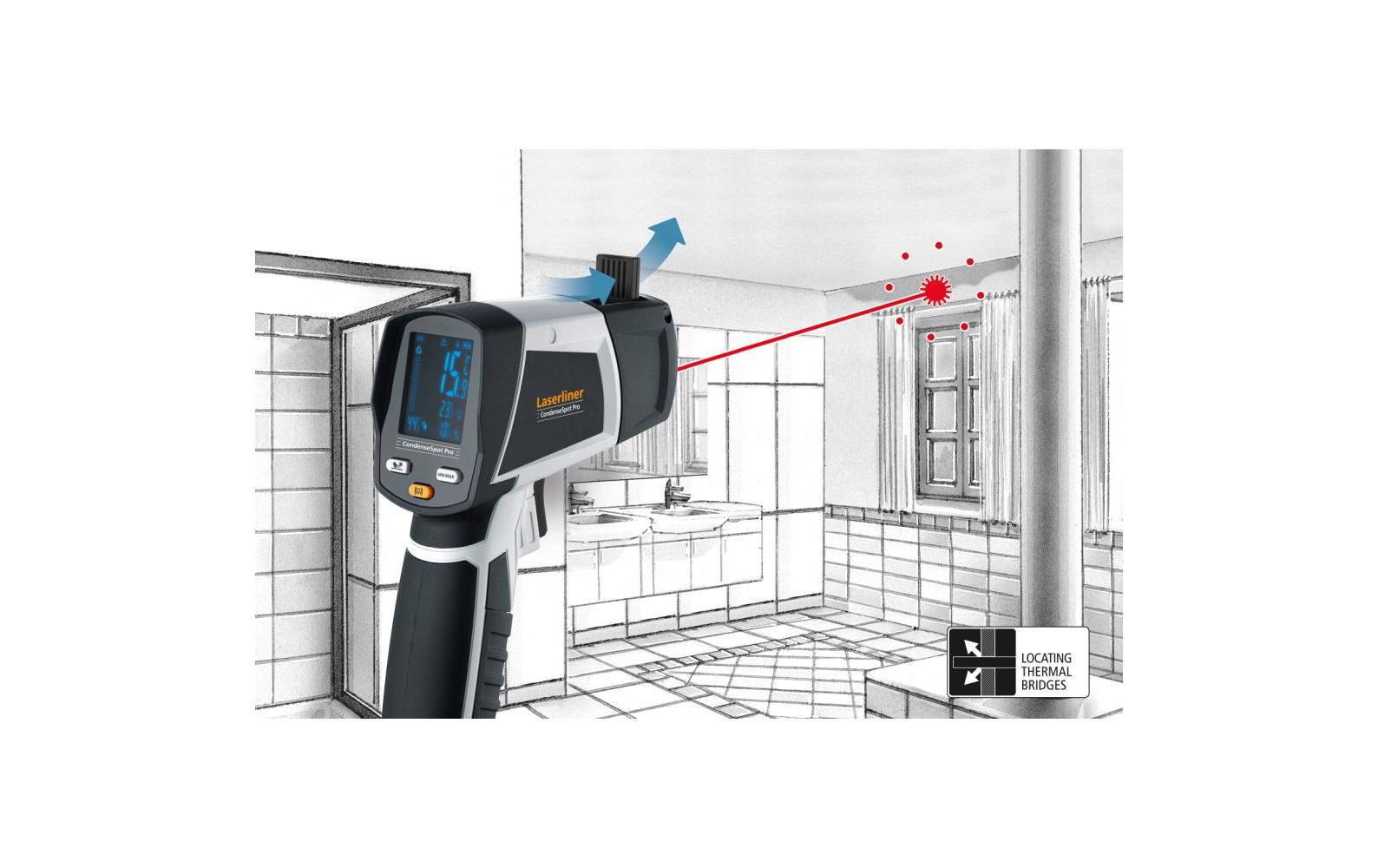 Laserliner CondeseSpot Pro Thermo-Hygrometer (Handgerät) – -40–600 °C, 20–80 %