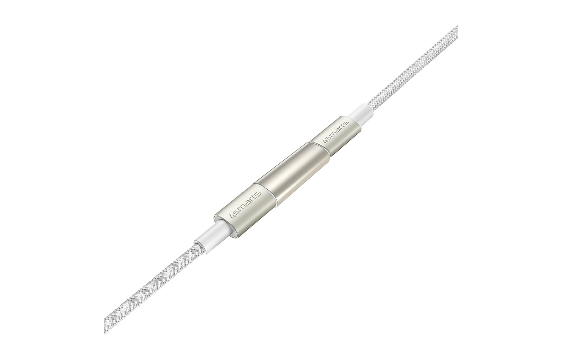 4smarts USB-C auf USB-C Kabel – USB 2.0 (480 Mbit/s) – 1/1,5/3 m – PD 60 W – Nylon – Weiss – 3er-Set