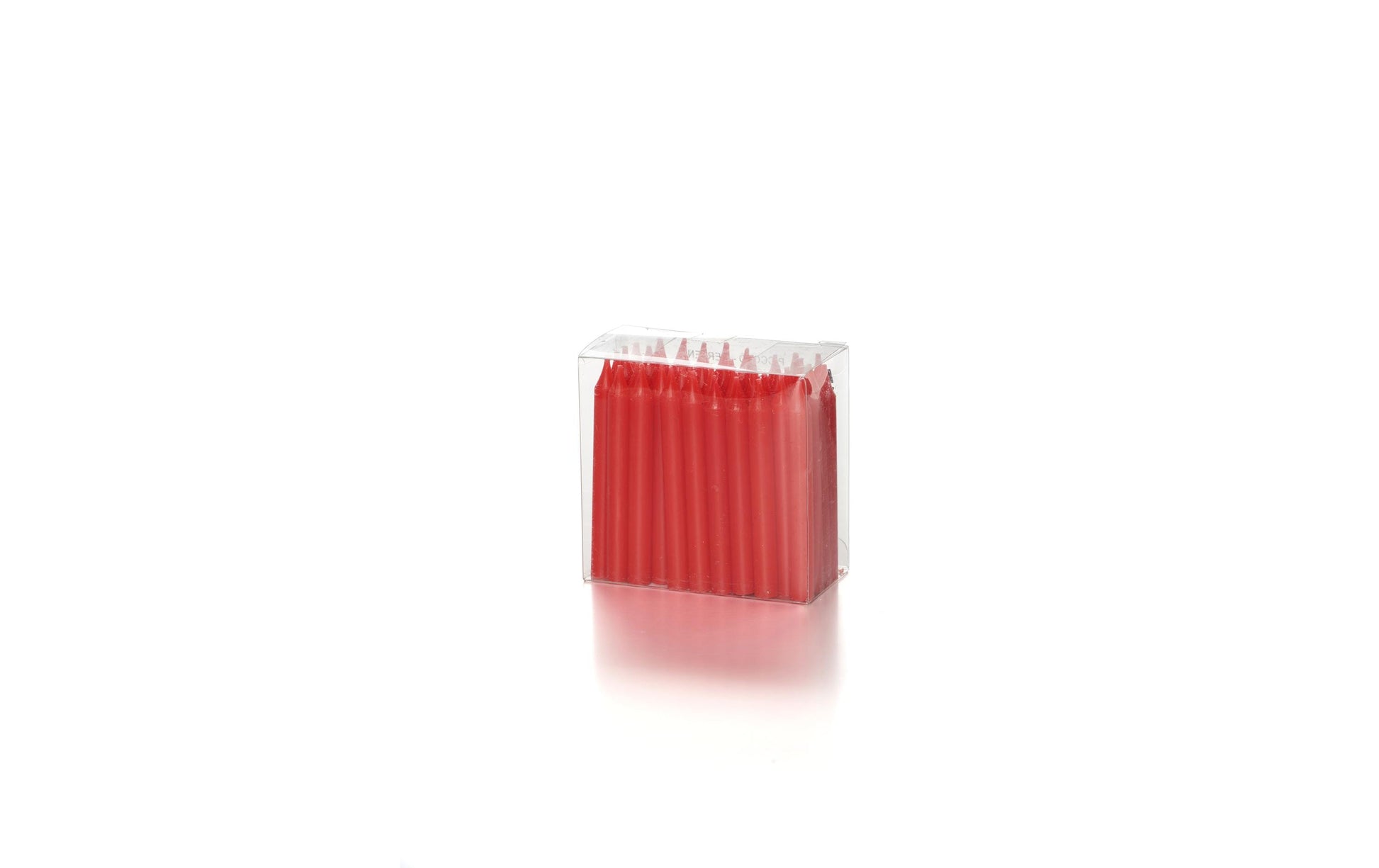 Balthasar Geburtstagskerzen – Rot – Ø 0,8 cm × 7,5 cm – Paraffin – 50 Stk