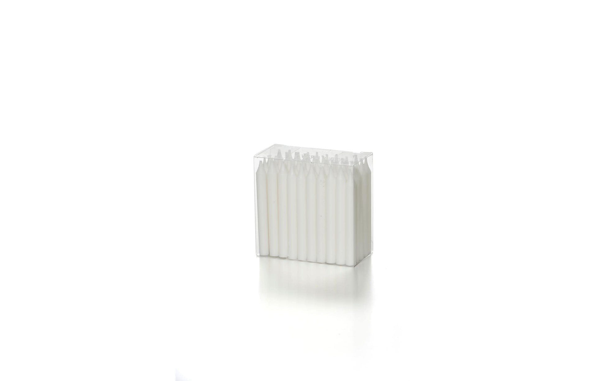 Balthasar Geburtstagskerzen – Weiss – 0,8 × 7,5 cm – Paraffin – 50 Stk