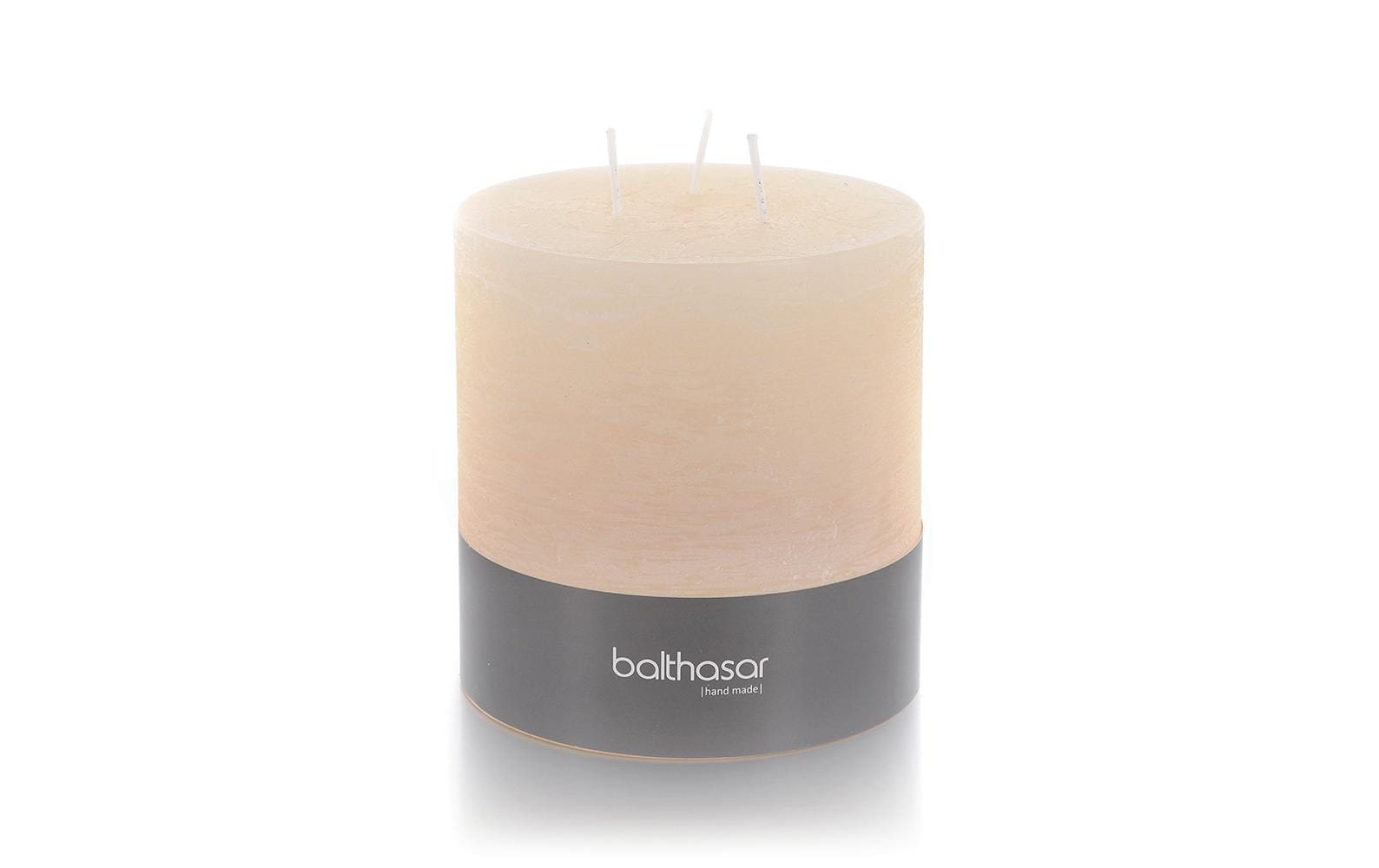 Balthasar Zylinderkerze – Ø 12 × 12 cm – ecru, 70 h