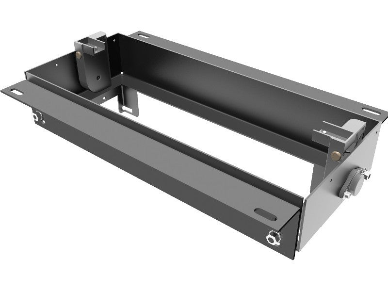 Bachmann Top Frame Gehäuse – 300×92×98 mm, 4-fach Einbaurahmen, ohne Klappe, schwarz