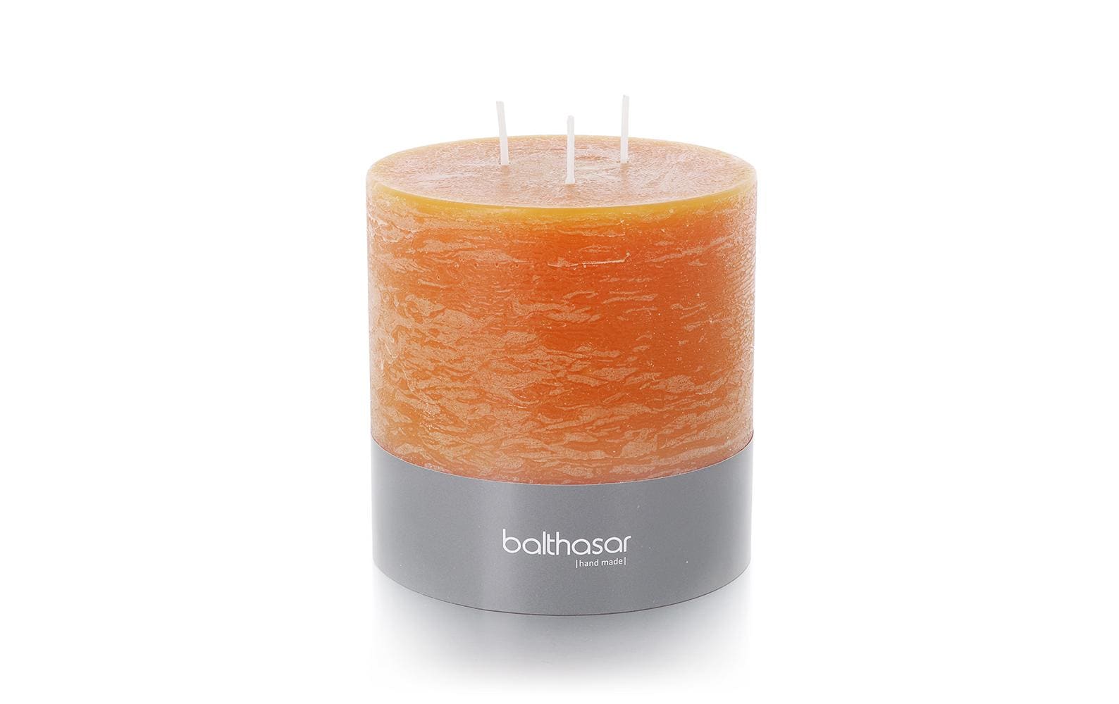 Balthasar Zylinderkerze – Ø 12 × 12 cm – 70 h, orange
