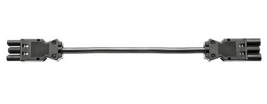 Bachmann Verlängerungskabel – Wieland GST18 (Stecker) – Wieland GST18 (Kupplung), 0,3 m, schwarz