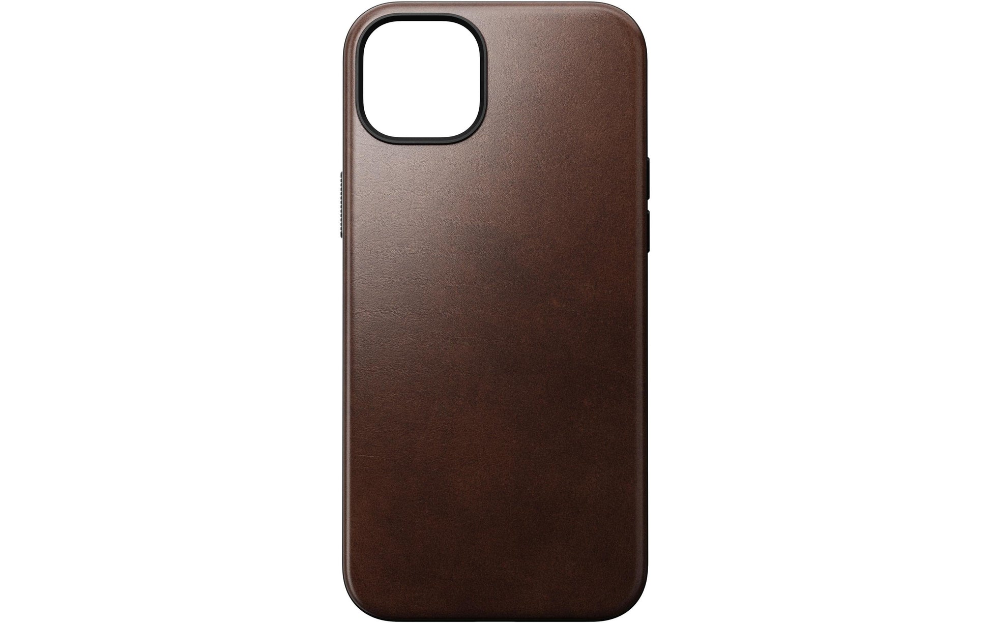Nomad Backcover Modern – für Apple iPhone 15 Plus – schwarz – Leder – MagSafe-kompatibel
