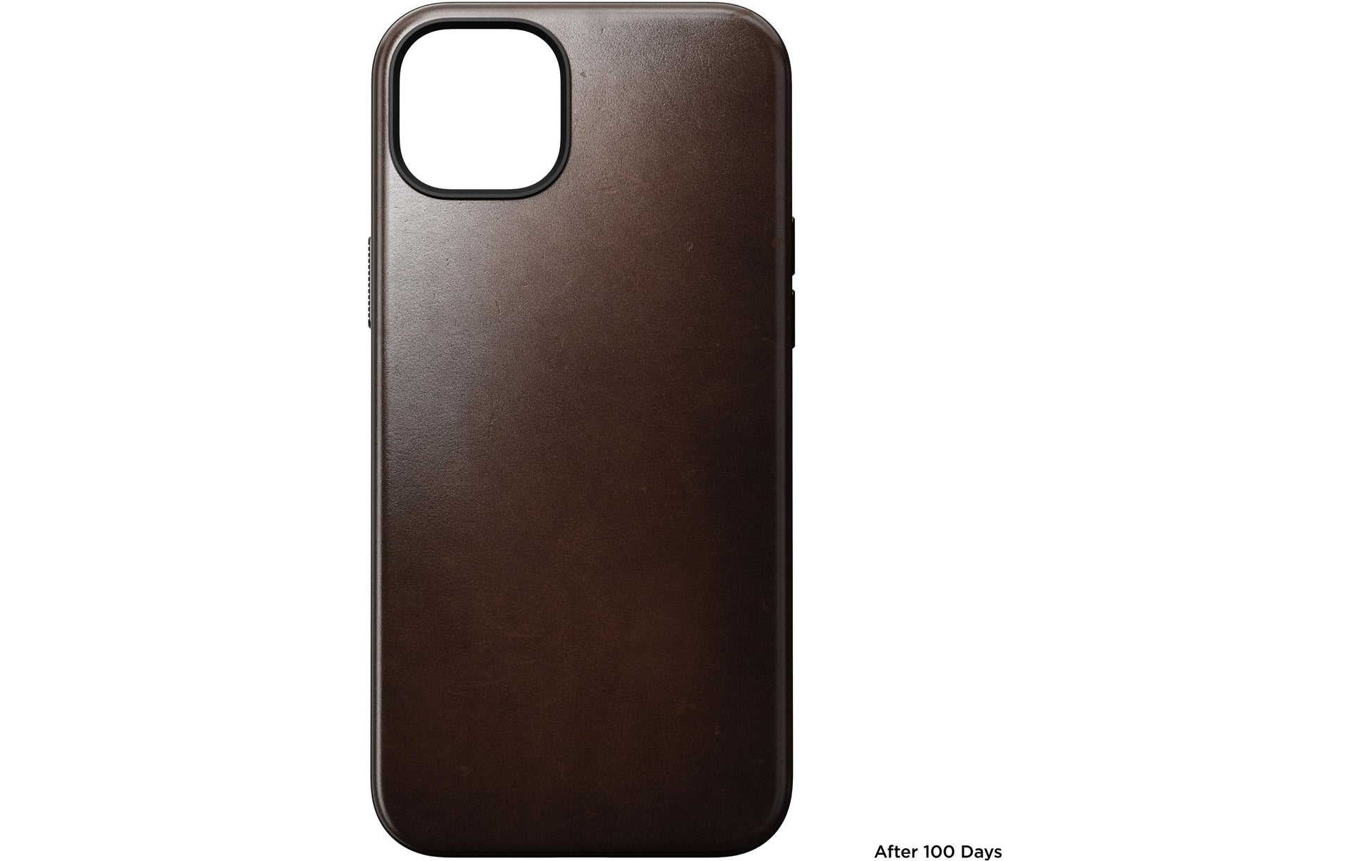 Nomad Backcover Modern – für Apple iPhone 15 Plus – schwarz – Leder – MagSafe-kompatibel