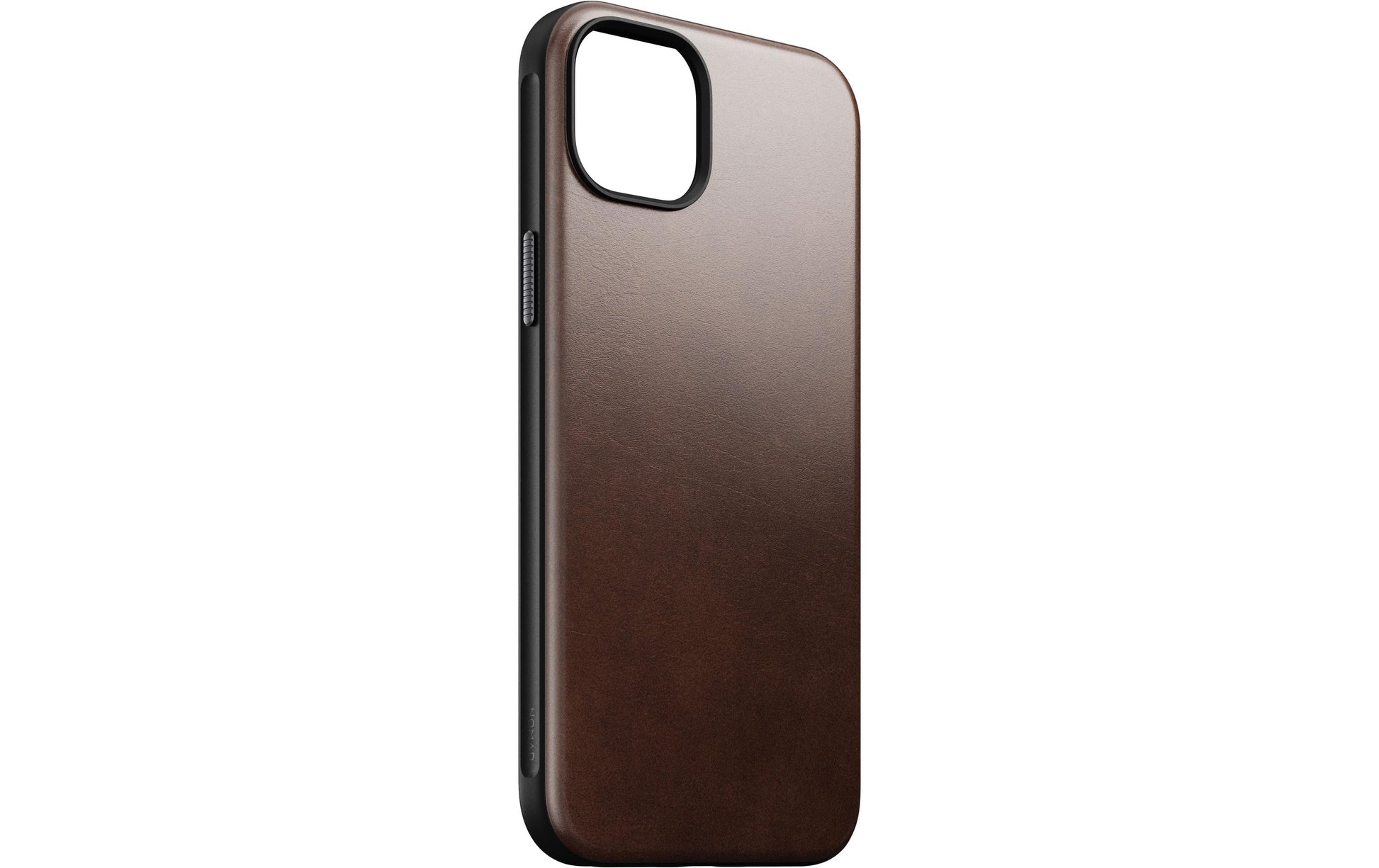 Nomad Backcover Modern – für Apple iPhone 15 Plus – schwarz – Leder – MagSafe-kompatibel