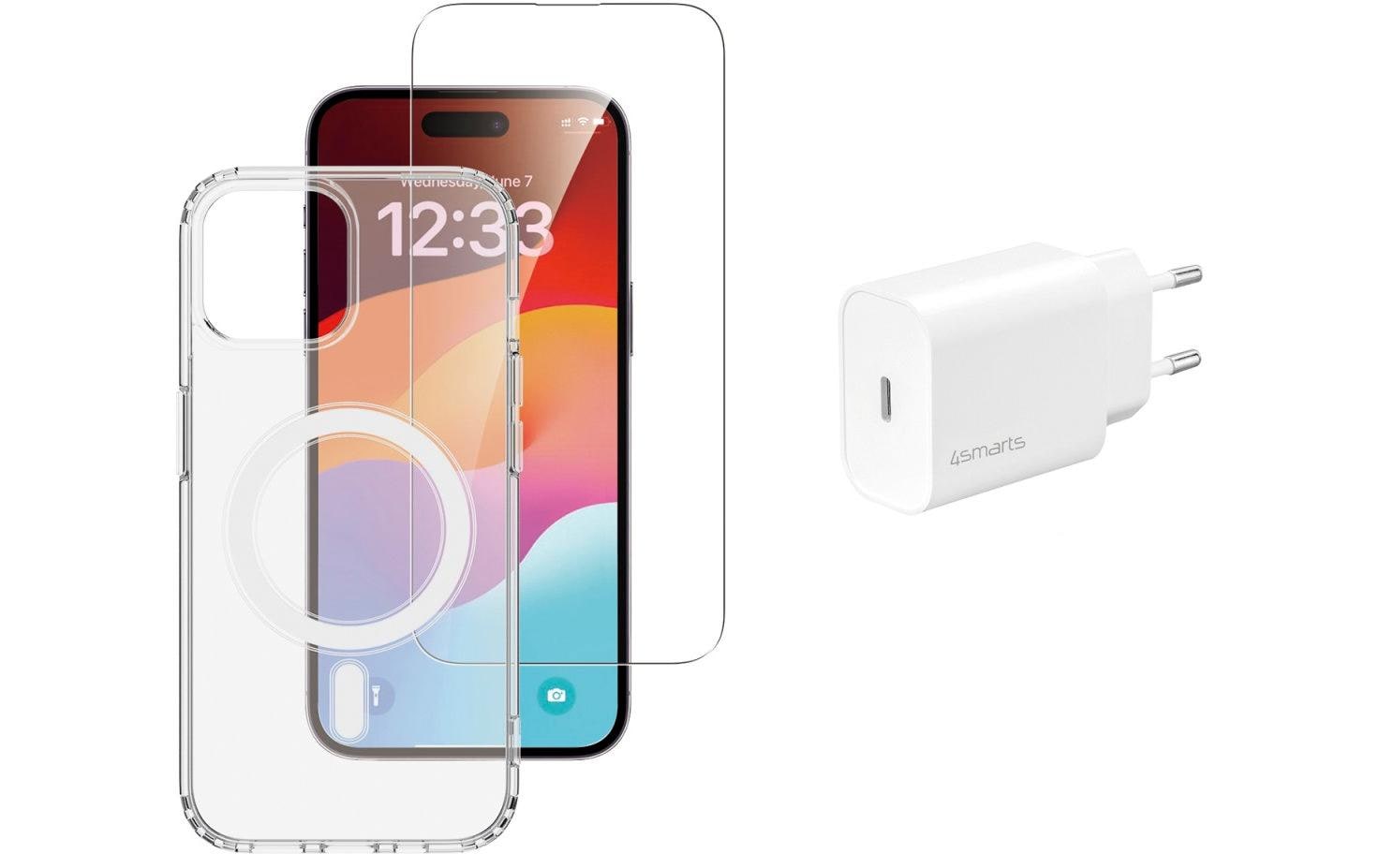 4smarts Backcover – für Apple iPhone 15 Plus, TPU, Transparent