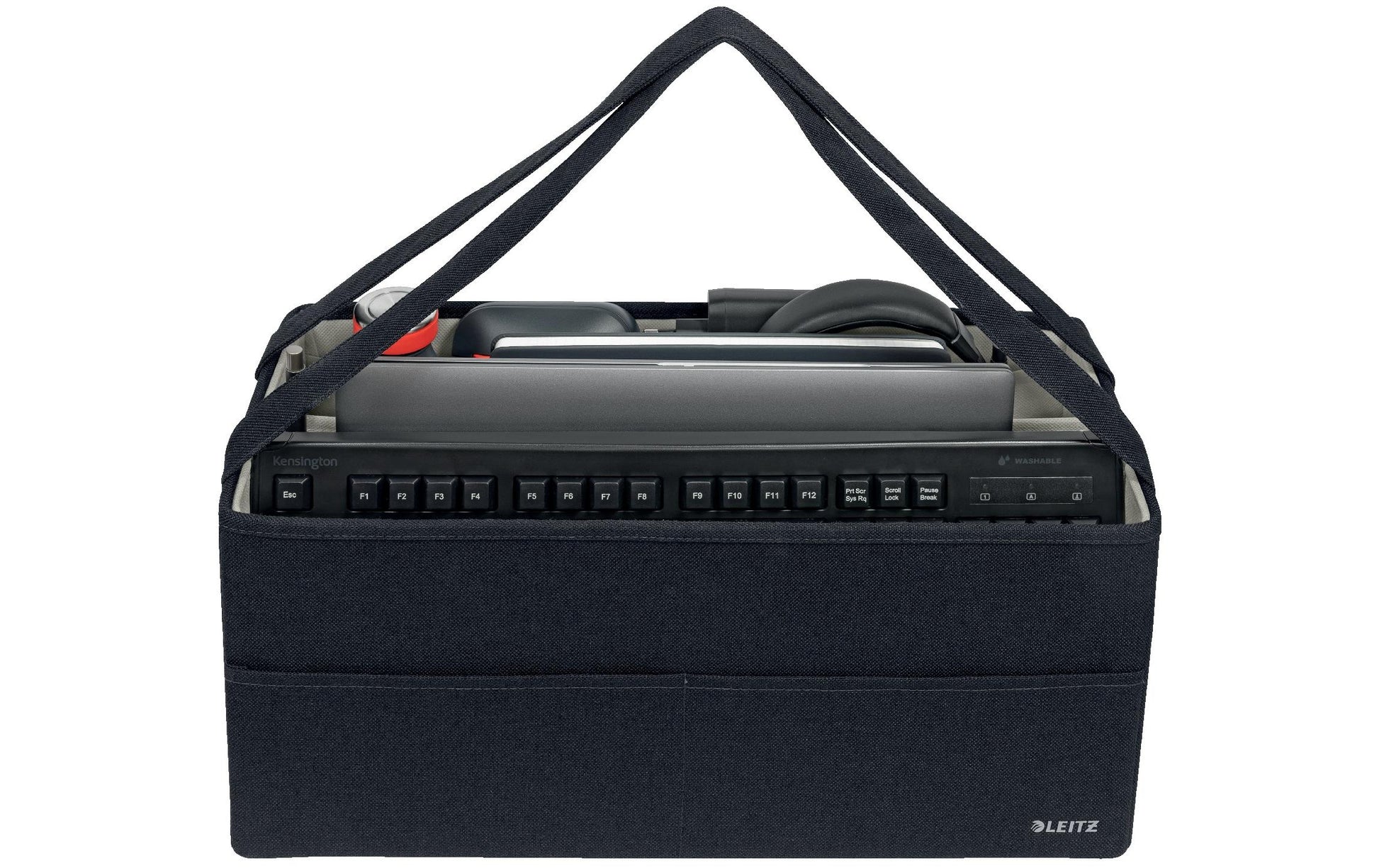 Leitz Umhängetasche 64440089 – Stoff, Schwarz