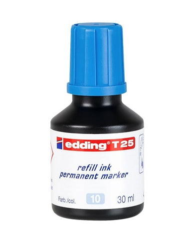 Edding Nachfüllfarbe für Edding Permanent Marker – wasserfest, lichtbeständig, geruchsarm, 30 ml