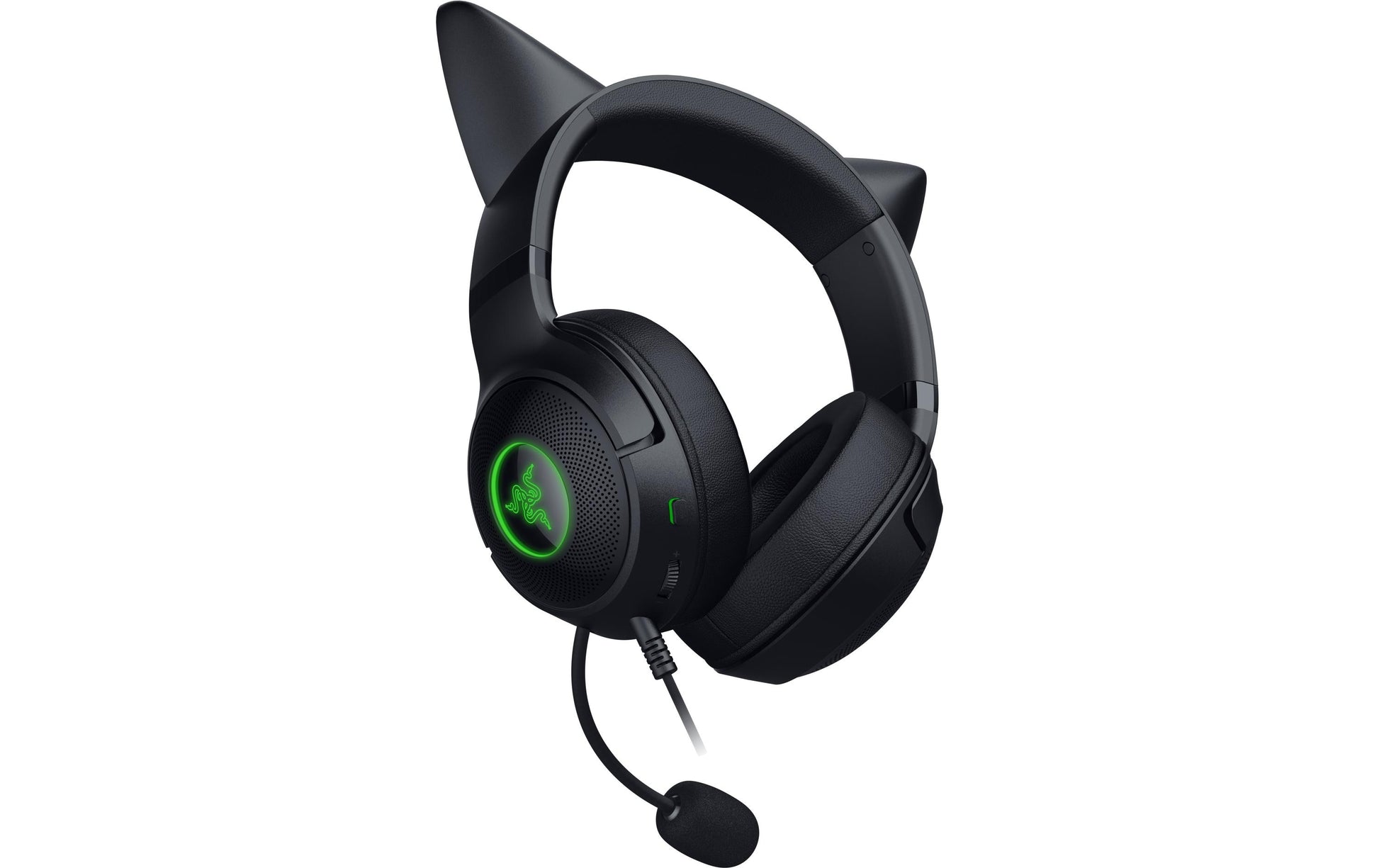 Razer Kraken Kitty V2 – Gaming-Over-Ear-Headset – USB-A, Virtueller 7.1-Surround, Abnehmbares Mikrofon – Schwarz